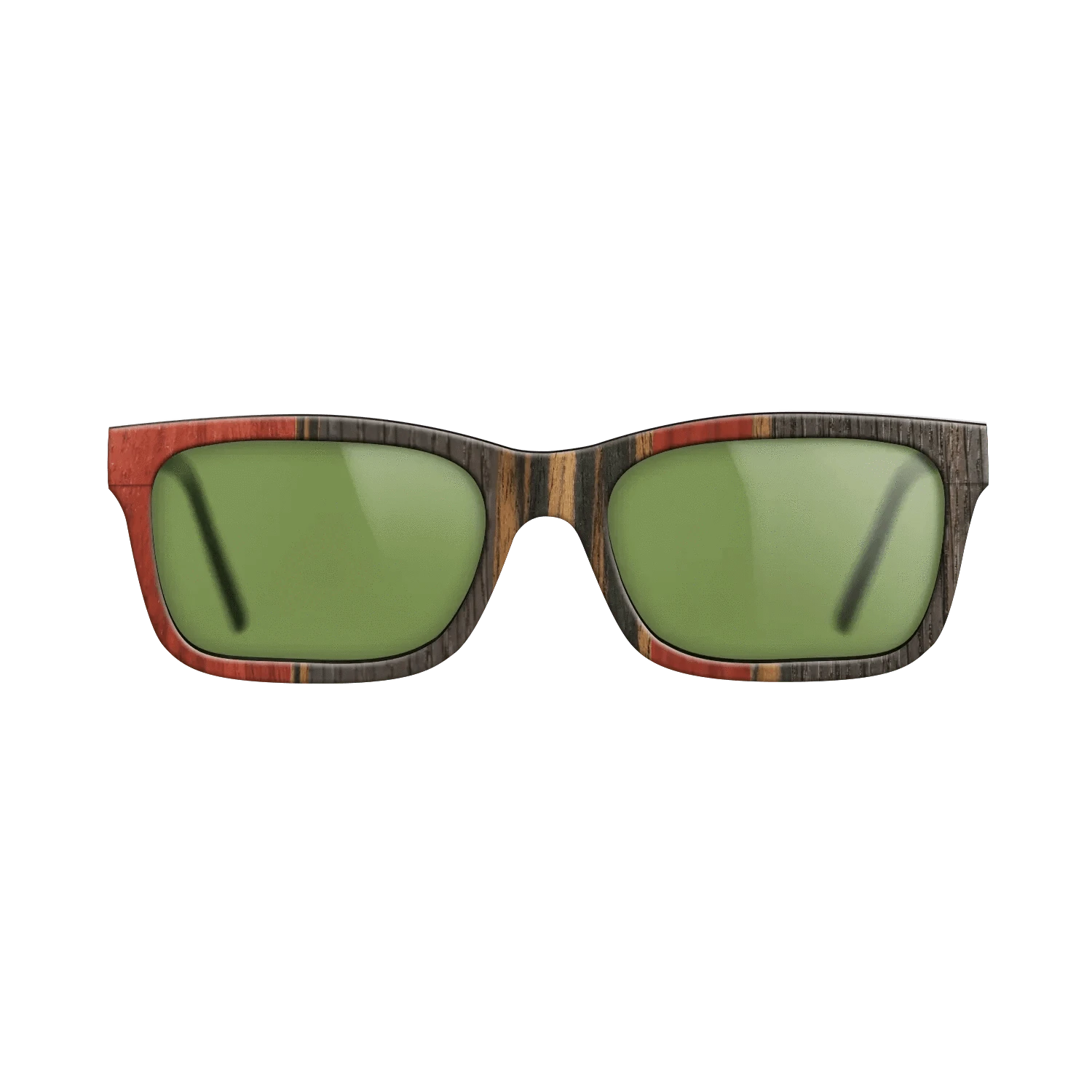 Poplar Dyed: Red,Fumed Oak,Italian Ebony: Binary - The Sage - Rectangle - 1109 - SIRIS wood optic