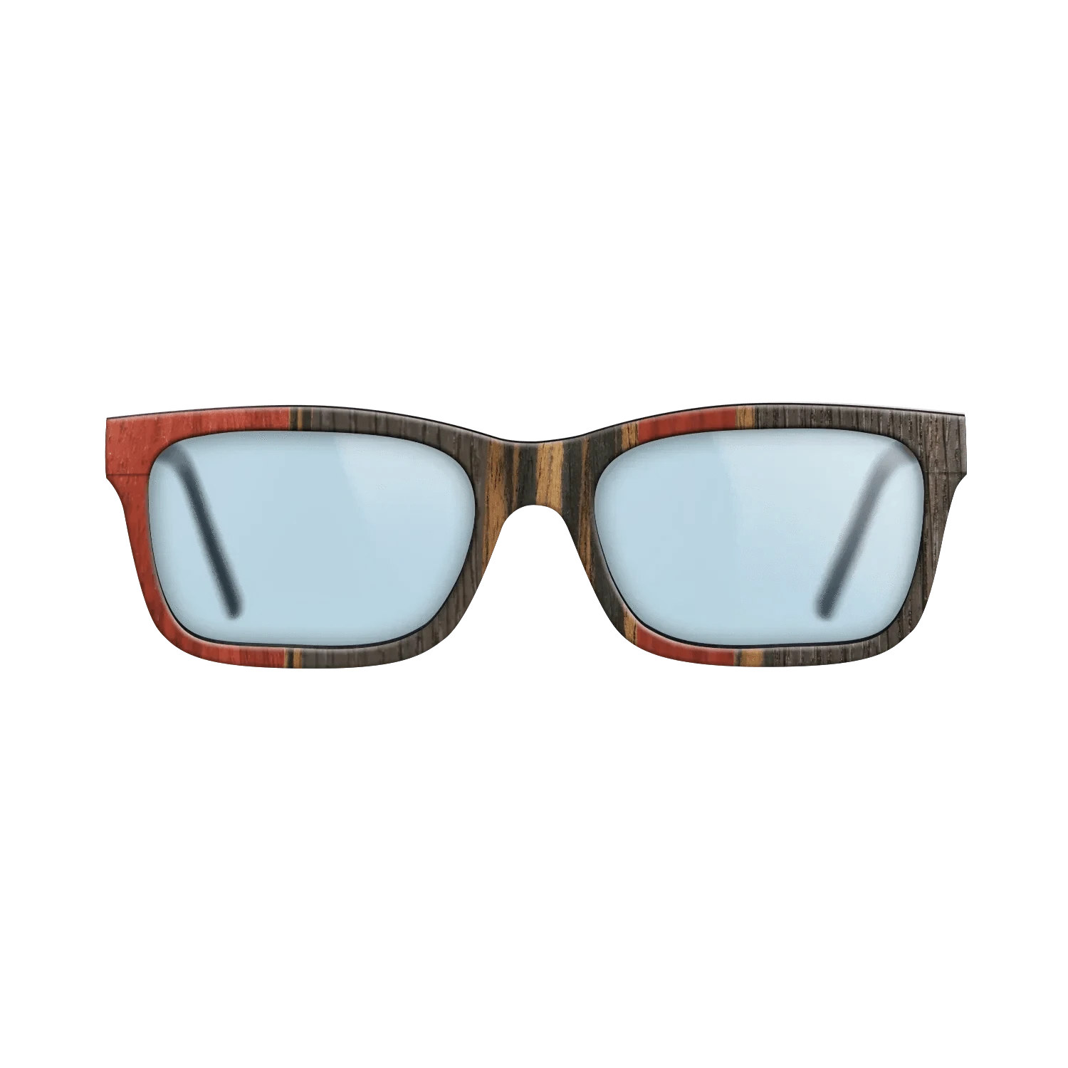 Poplar Dyed: Red,Fumed Oak,Italian Ebony: Binary - The Sage - Rectangle - 1109 - SIRIS wood optic