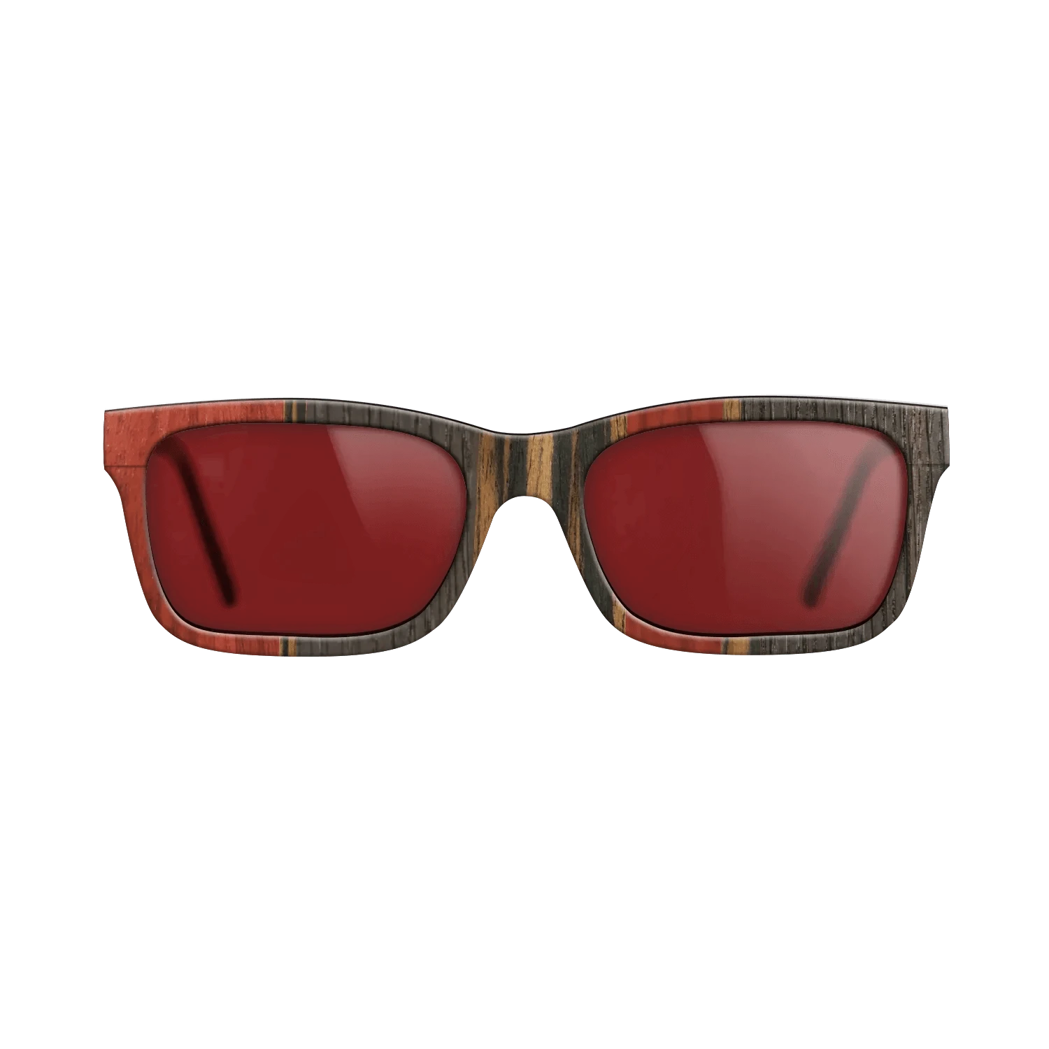 Poplar Dyed: Red,Fumed Oak,Italian Ebony: Binary - The Sage - Rectangle - 1109 - SIRIS wood optic