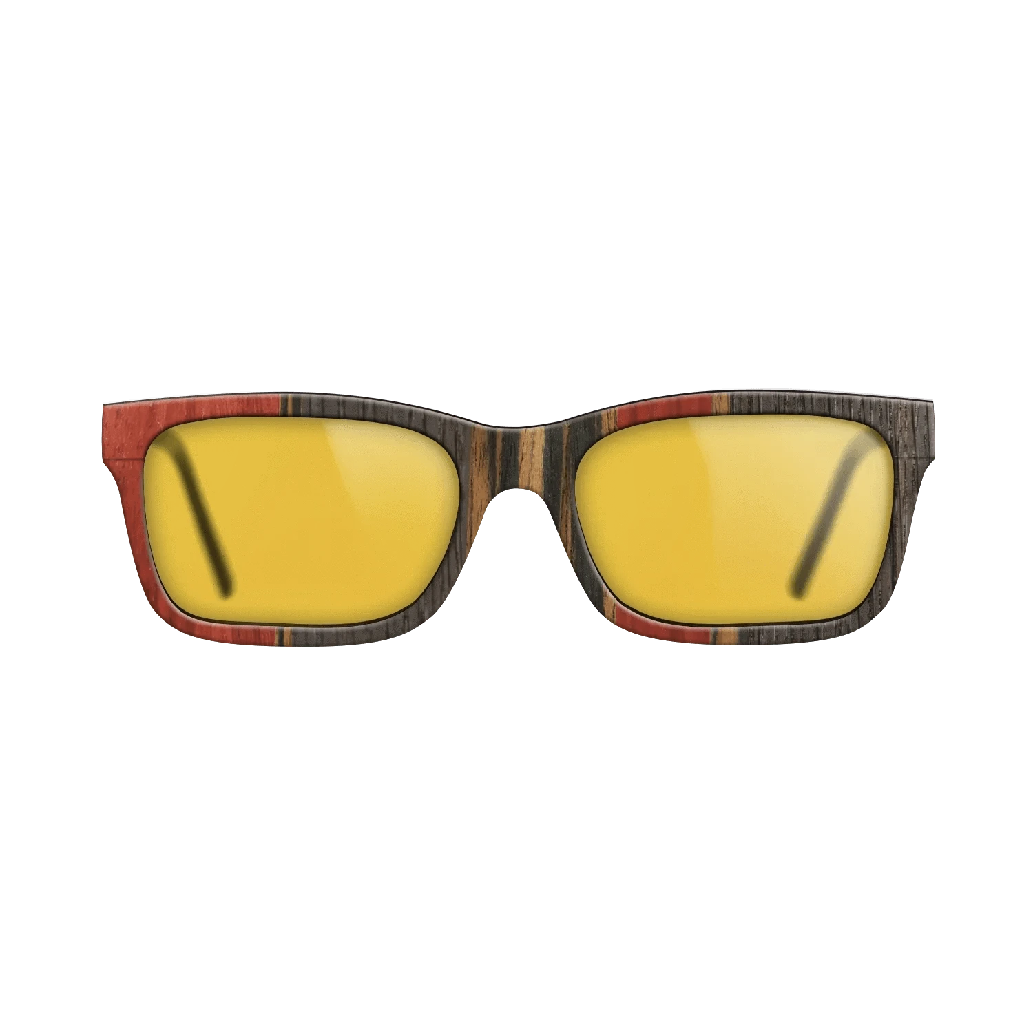 Poplar Dyed: Red,Fumed Oak,Italian Ebony: Binary - The Sage - Rectangle - 1109 - SIRIS wood optic
