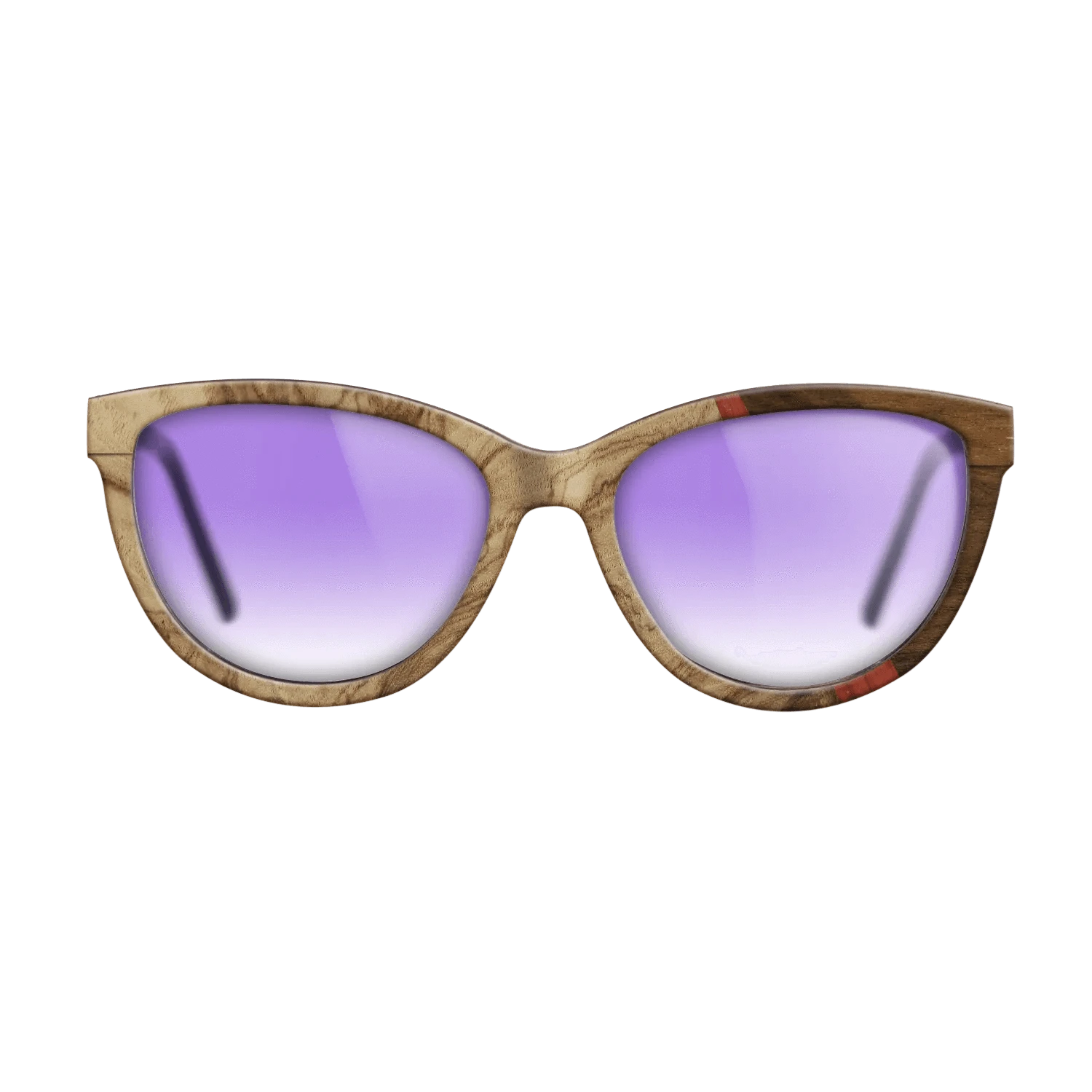 Olive Burl,Poplar Dyed: Red,Ziricote Light Quartered: Wedge - The Maiden - Cat - 1040 - SIRIS wood optic
