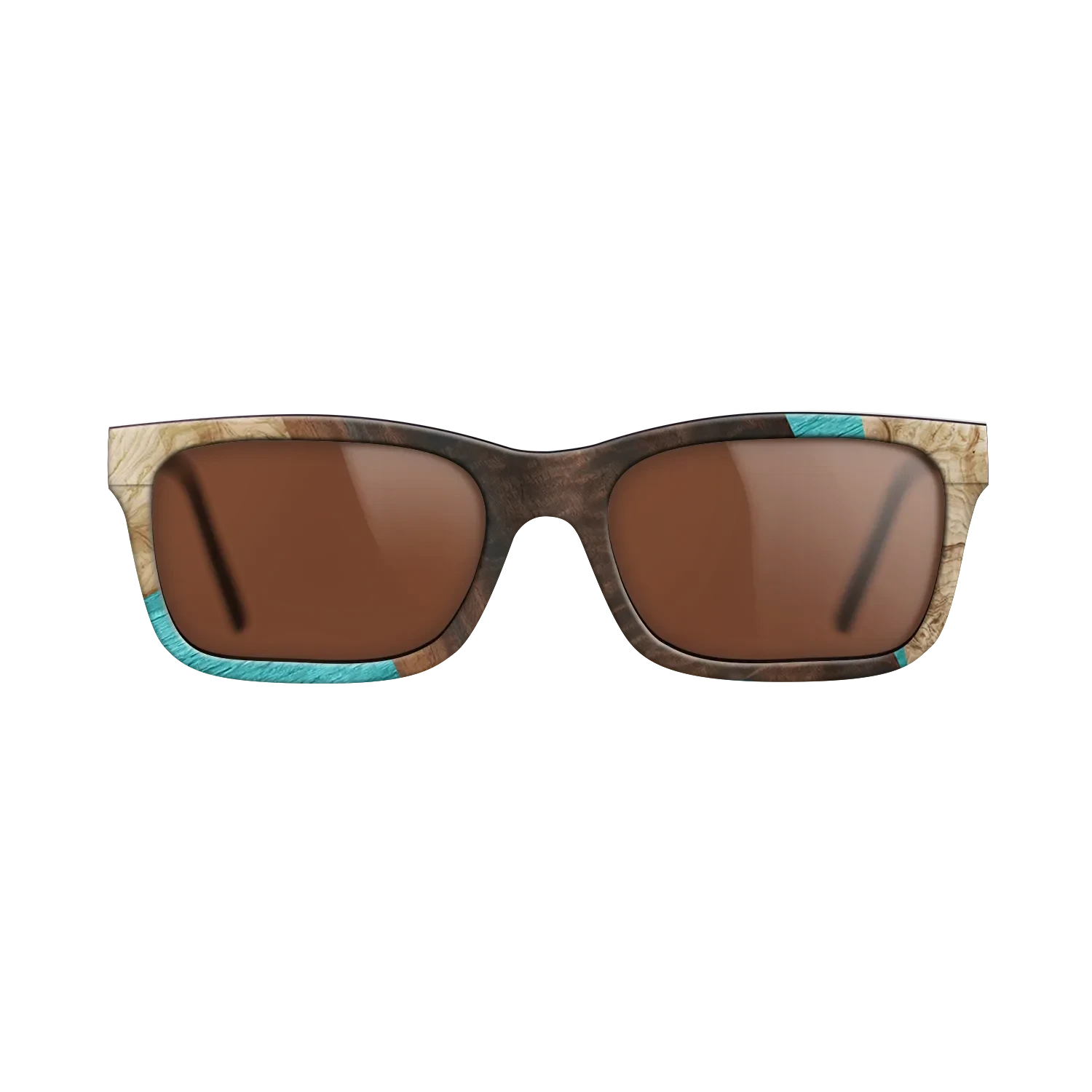 Louro Preto,Poplar Dyed: Turquoise,Fumed Eucalyptus,Olive Burl: Geometric - The Sage - Rectangle - 1845 - SIRIS wood optic