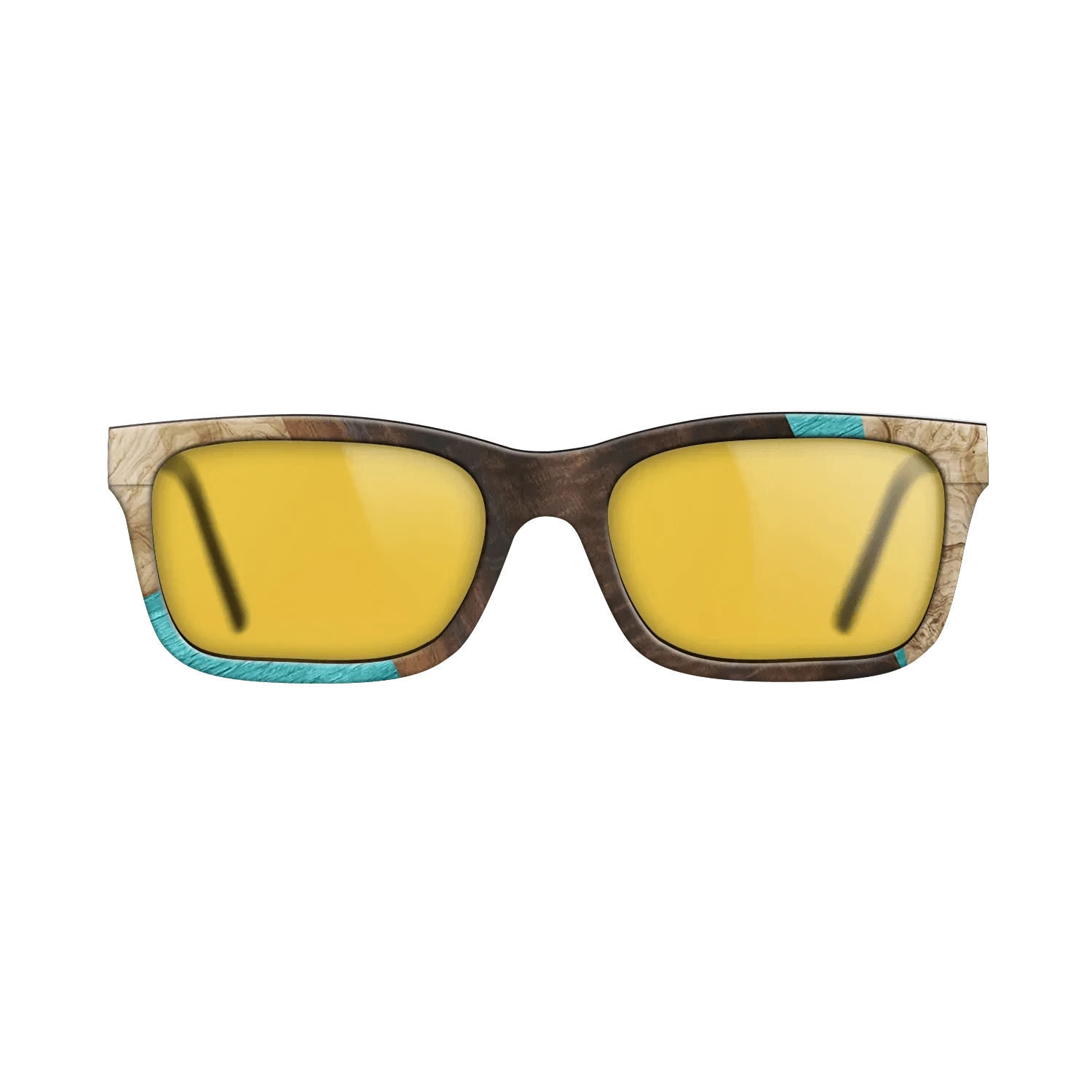 Louro Preto,Poplar Dyed: Turquoise,Fumed Eucalyptus,Olive Burl: Geometric - The Sage - Rectangle - 1845 - SIRIS wood optic