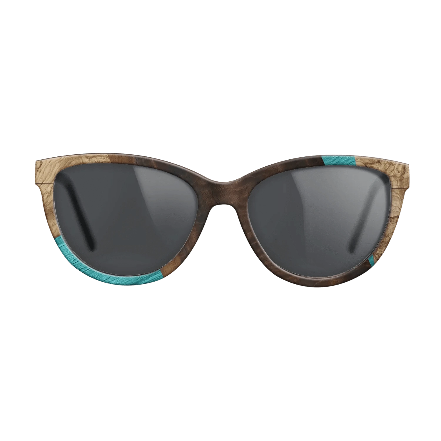Louro Preto,Poplar Dyed: Turquoise,Fumed Eucalyptus,Olive Burl: Geometric - The Maiden - Cat - 1845 - SIRIS wood optic
