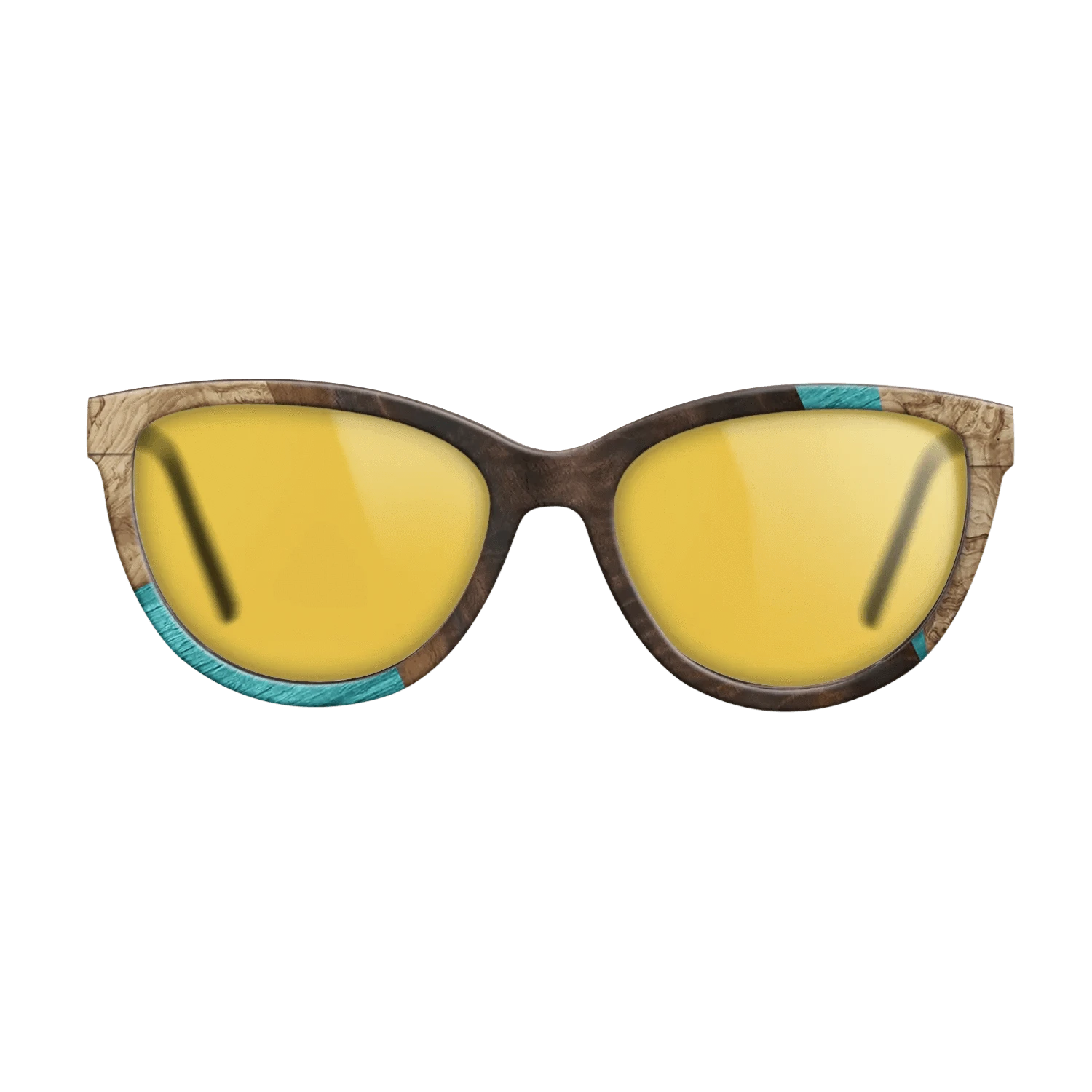 Louro Preto,Poplar Dyed: Turquoise,Fumed Eucalyptus,Olive Burl: Geometric - The Maiden - Cat - 1845 - SIRIS wood optic