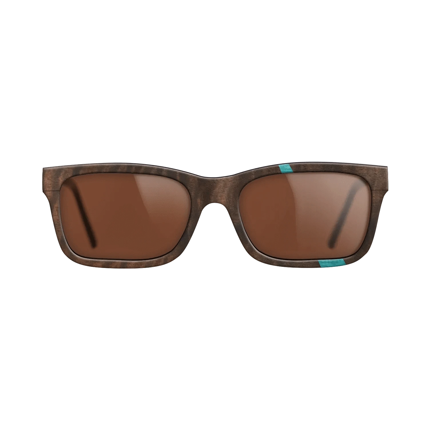 Poplar Dyed: Turquoise,Fumed Eucalyptus: Wedge - The Sage - Rectangle - 989 - SIRIS wood optic