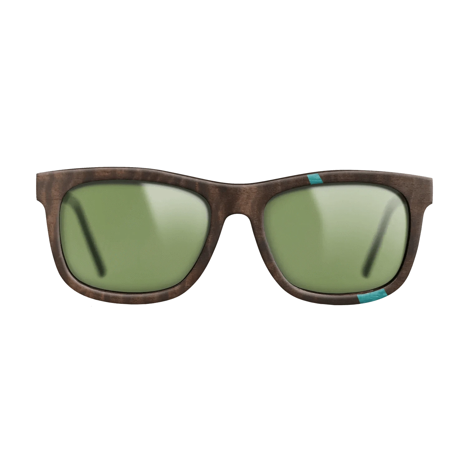 Poplar Dyed: Turquoise,Fumed Eucalyptus: Wedge - The Hero - Square - 989 - SIRIS wood optic