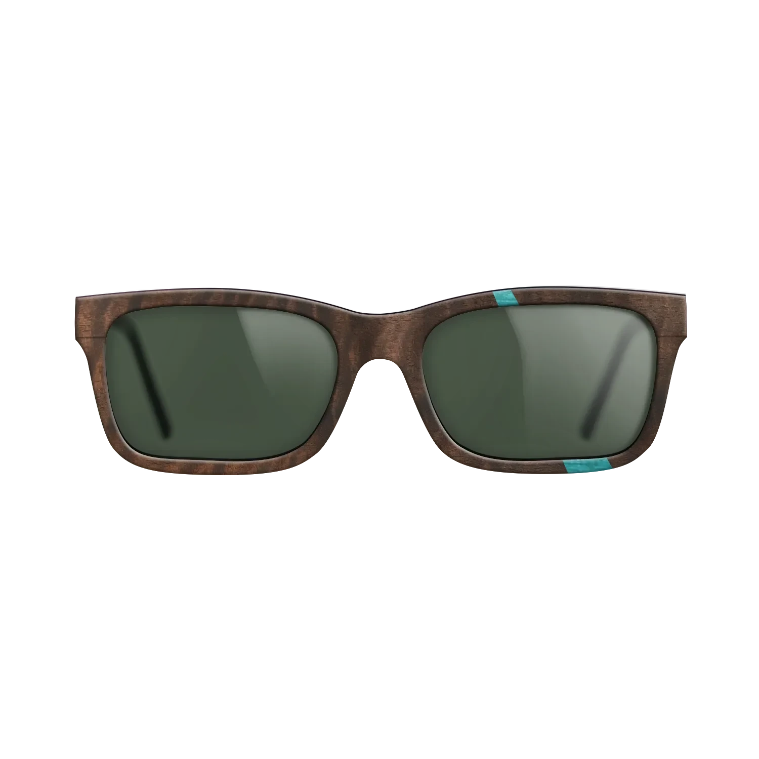 Poplar Dyed: Turquoise,Fumed Eucalyptus: Wedge - The Sage - Rectangle - 989 - SIRIS wood optic