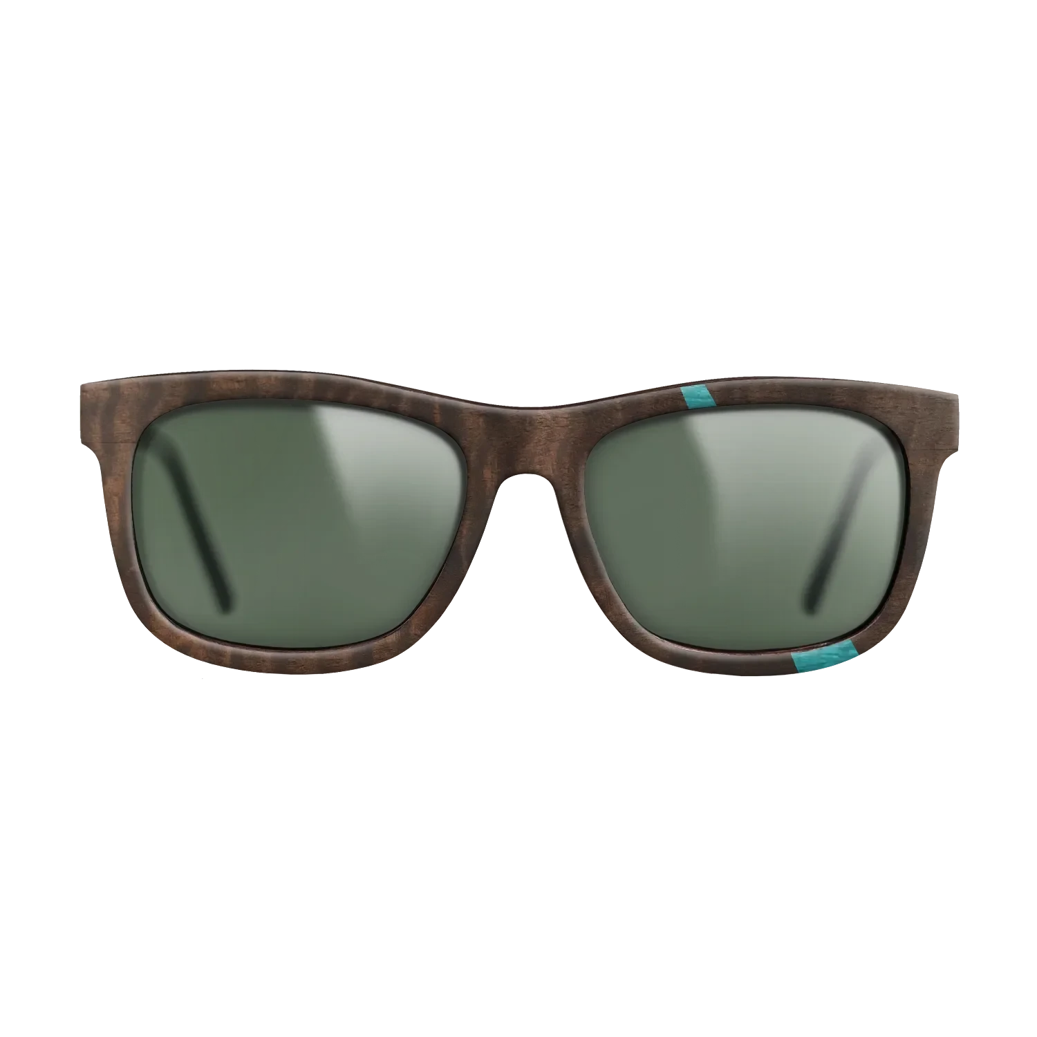 Poplar Dyed: Turquoise,Fumed Eucalyptus: Wedge - The Hero - Square - 989 - SIRIS wood optic