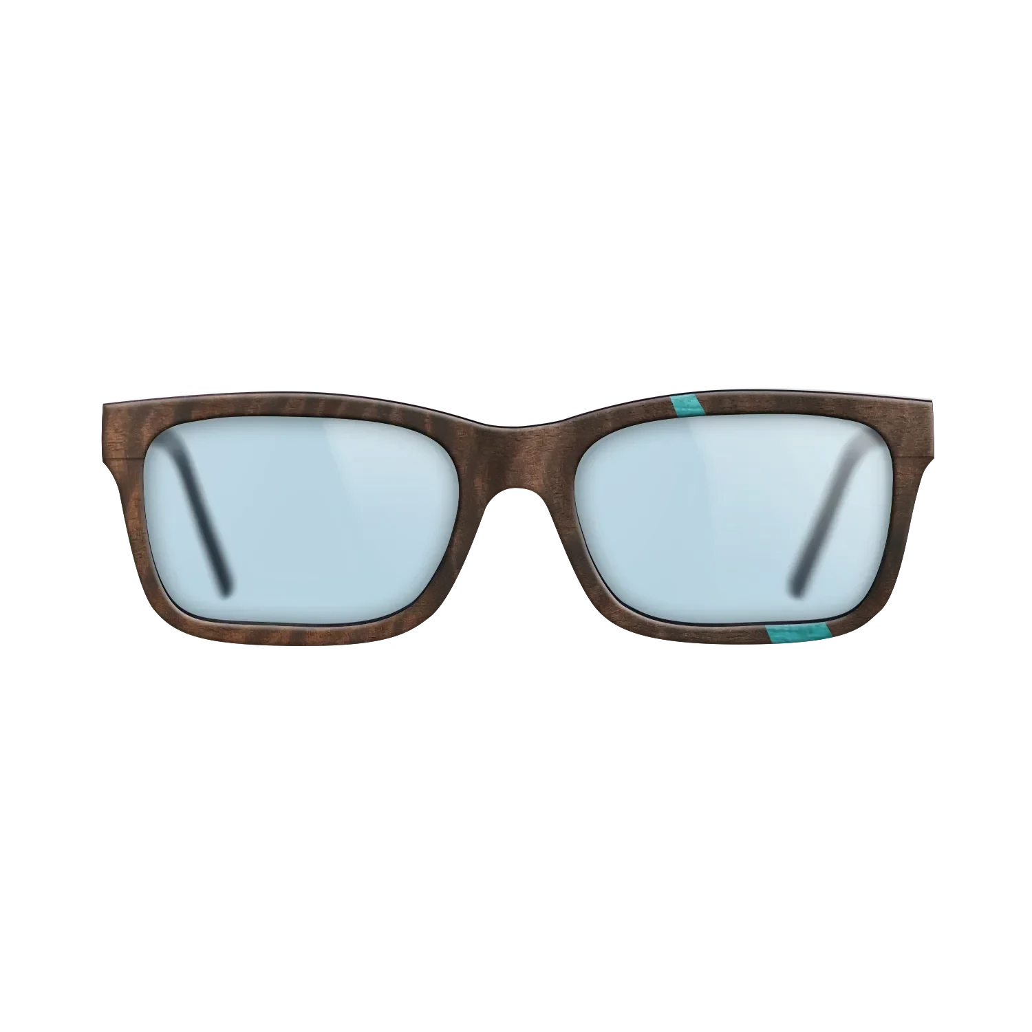 Poplar Dyed: Turquoise,Fumed Eucalyptus: Wedge - The Sage - Rectangle - 989 - SIRIS wood optic