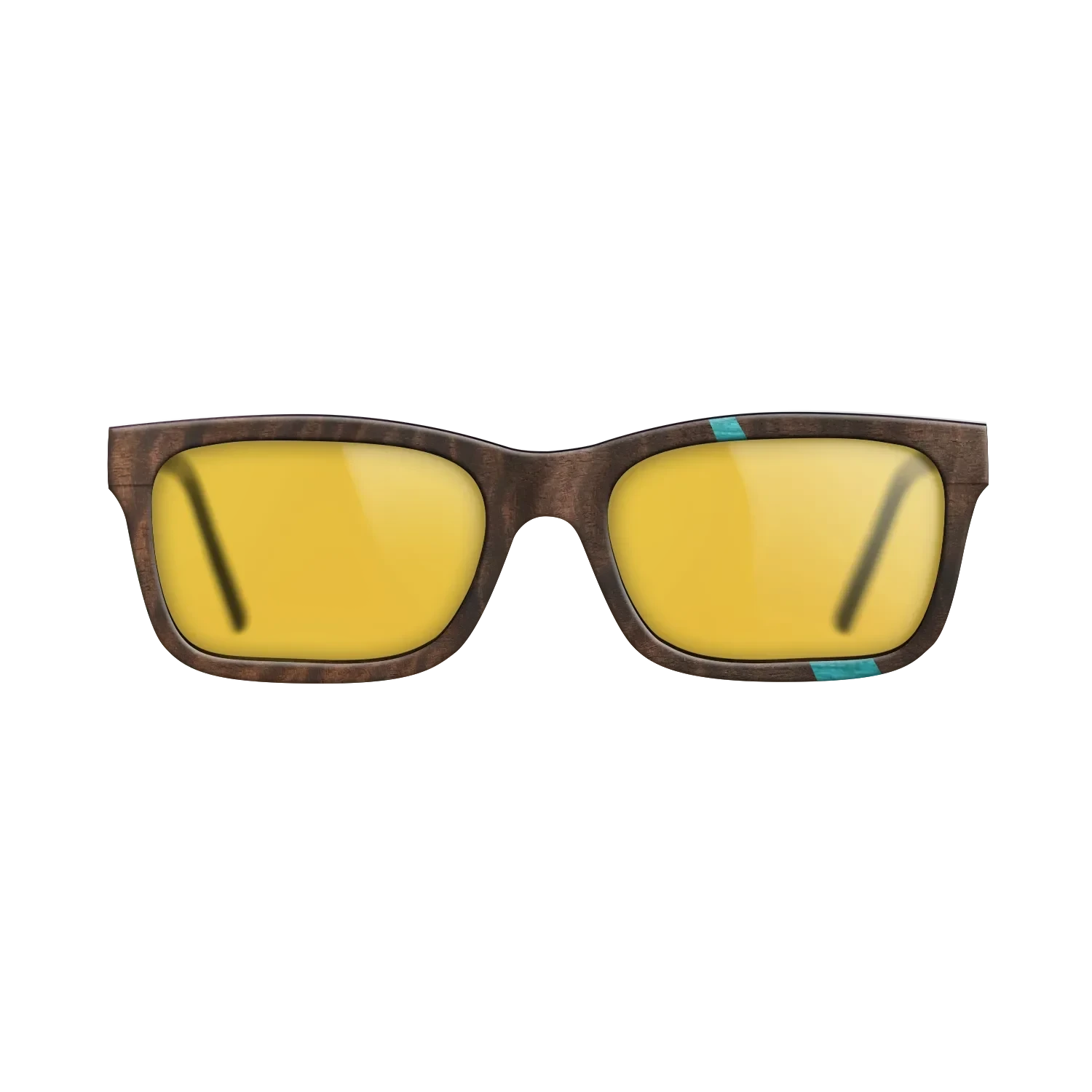 Poplar Dyed: Turquoise,Fumed Eucalyptus: Wedge - The Sage - Rectangle - 989 - SIRIS wood optic