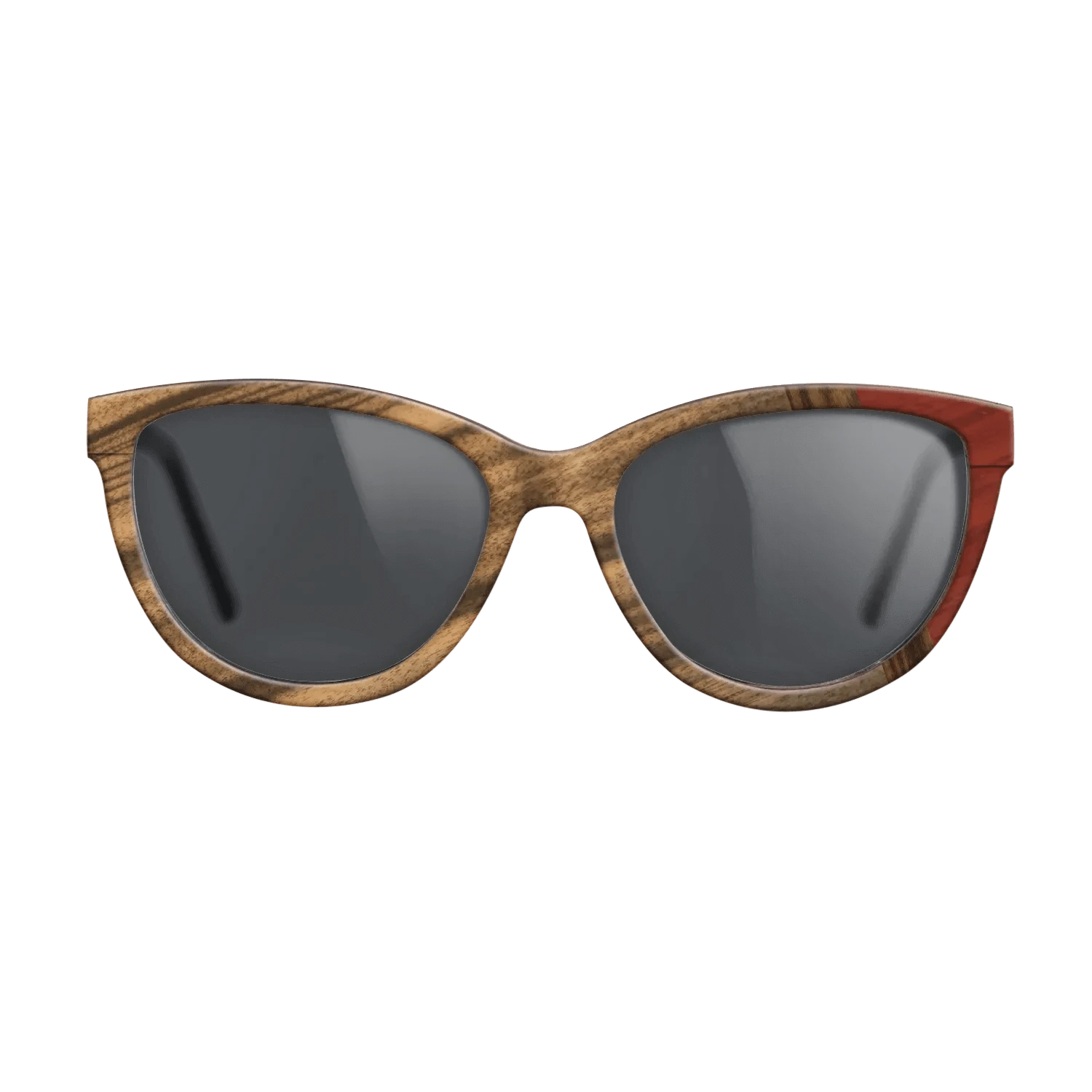 Santos Rosewood Dark,Louro Preto,Poplar Dyed: Red: Wedge - The Maiden - Cat - 1419 - SIRIS wood optic