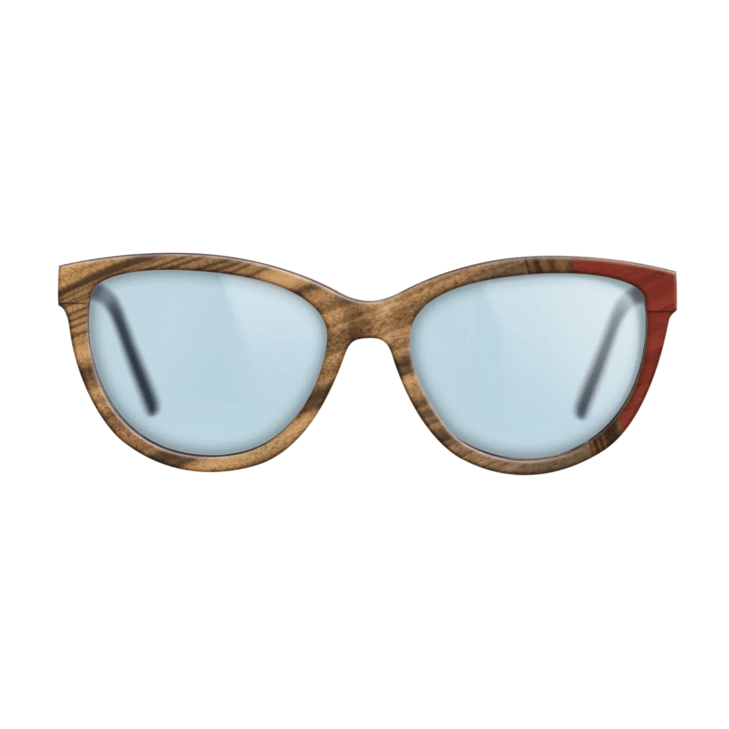 Santos Rosewood Dark,Louro Preto,Poplar Dyed: Red: Wedge - The Maiden - Cat - 1419 - SIRIS wood optic