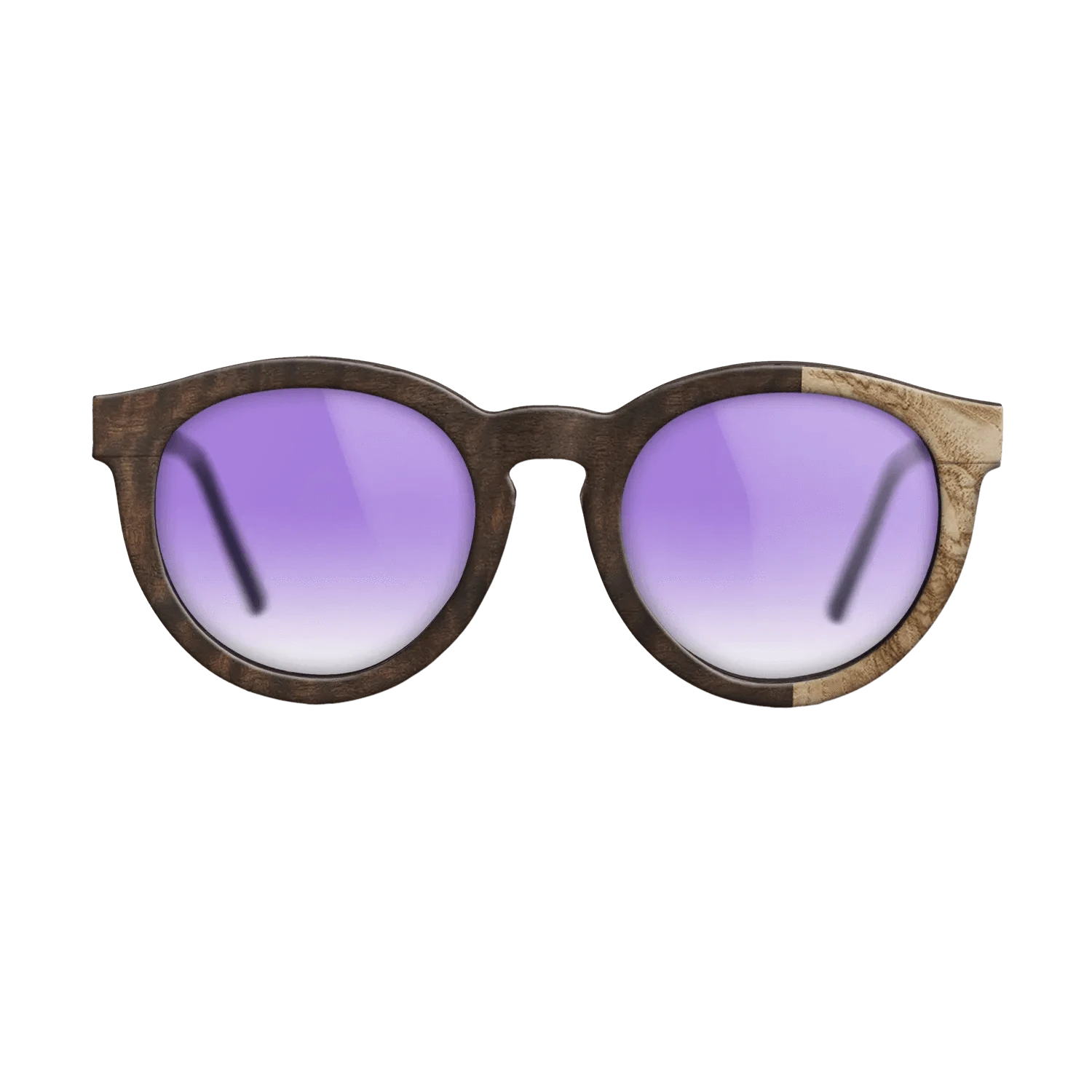 Walnut: Straight Grain,Olive Burl,Fumed Eucalyptus: Patch - The Rebel - Round - 1262 - SIRIS wood optic