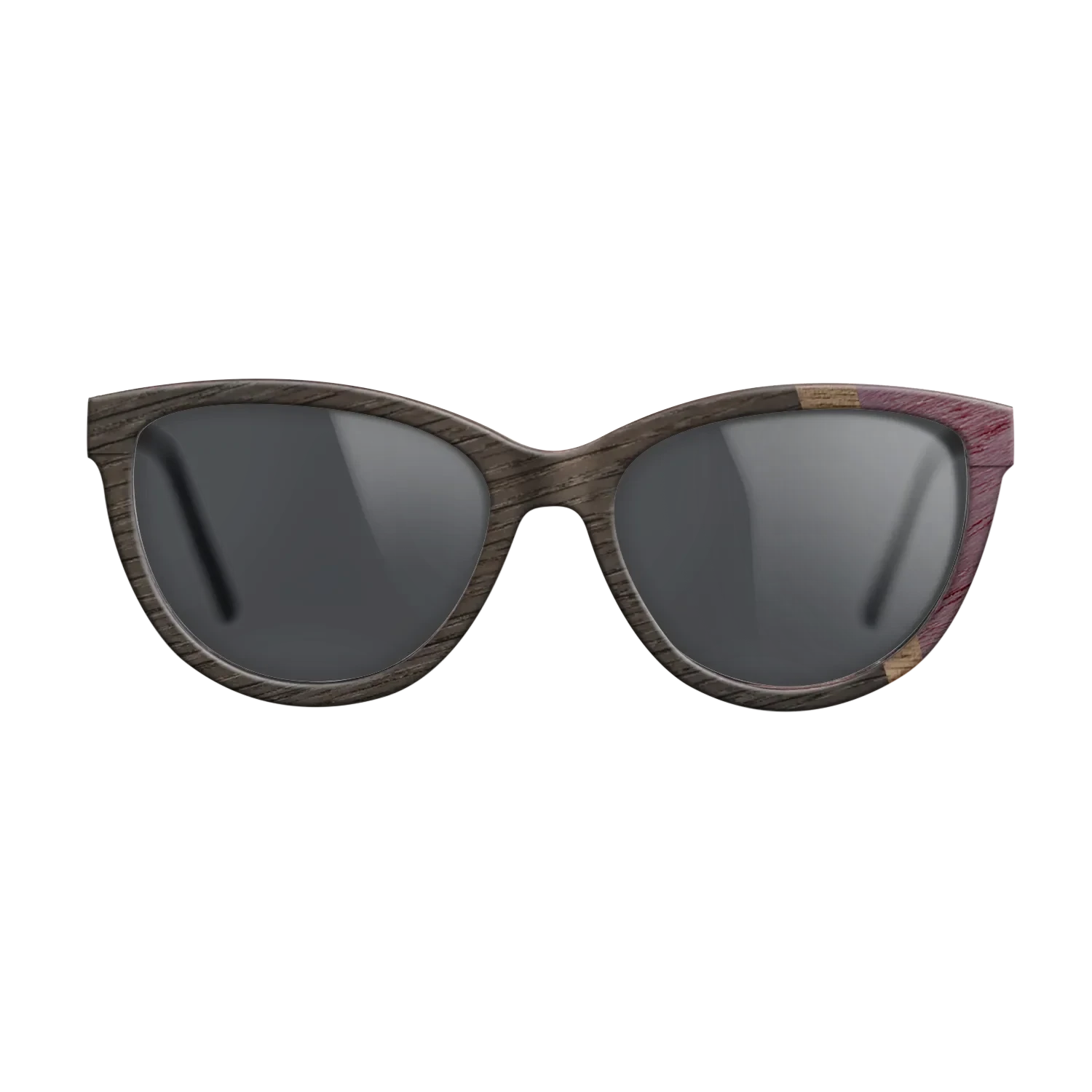 Santos Rosewood Dark,Fumed Oak,Purpleheart,Wenge,Walnut: Straight Grain: Wedge - The Maiden - Cat - 1275 - SIRIS wood optic