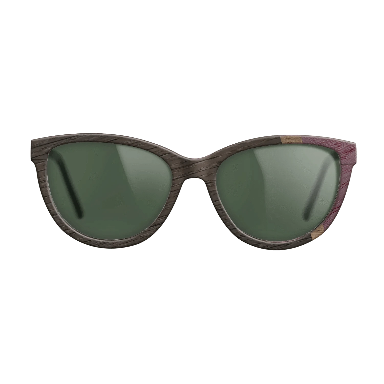 Santos Rosewood Dark,Fumed Oak,Purpleheart,Wenge,Walnut: Straight Grain: Wedge - The Maiden - Cat - 1275 - SIRIS wood optic