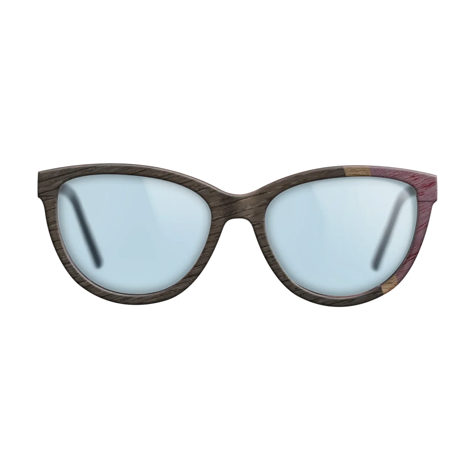 Santos Rosewood Dark,Fumed Oak,Purpleheart,Wenge,Walnut: Straight Grain: Wedge - The Maiden - Cat - 1275 - SIRIS wood optic