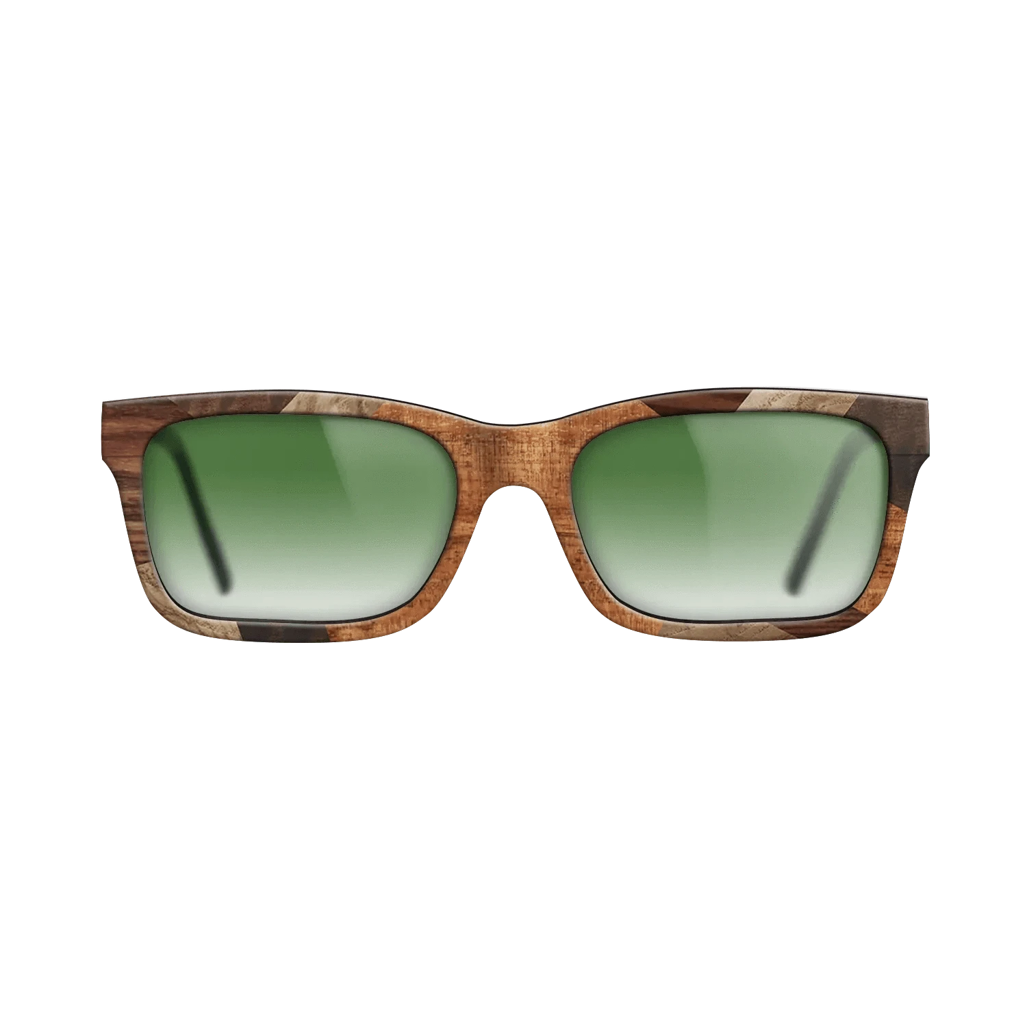 Italian Ebony,Santos Rosewood Dark,Olive Burl,Fumed Eucalyptus,Koa: Mosaic - The Sage - Rectangle - 1830 - SIRIS wood optic