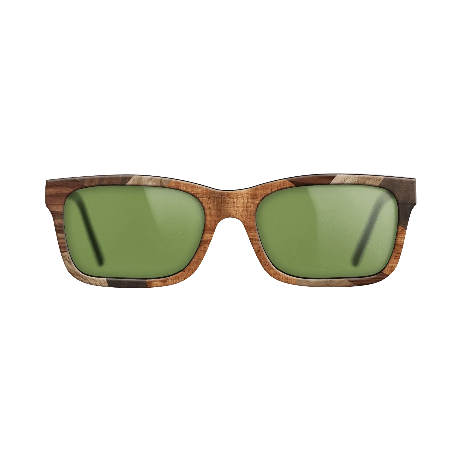 Italian Ebony,Santos Rosewood Dark,Olive Burl,Fumed Eucalyptus,Koa: Mosaic - The Sage - Rectangle - 1830 - SIRIS wood optic