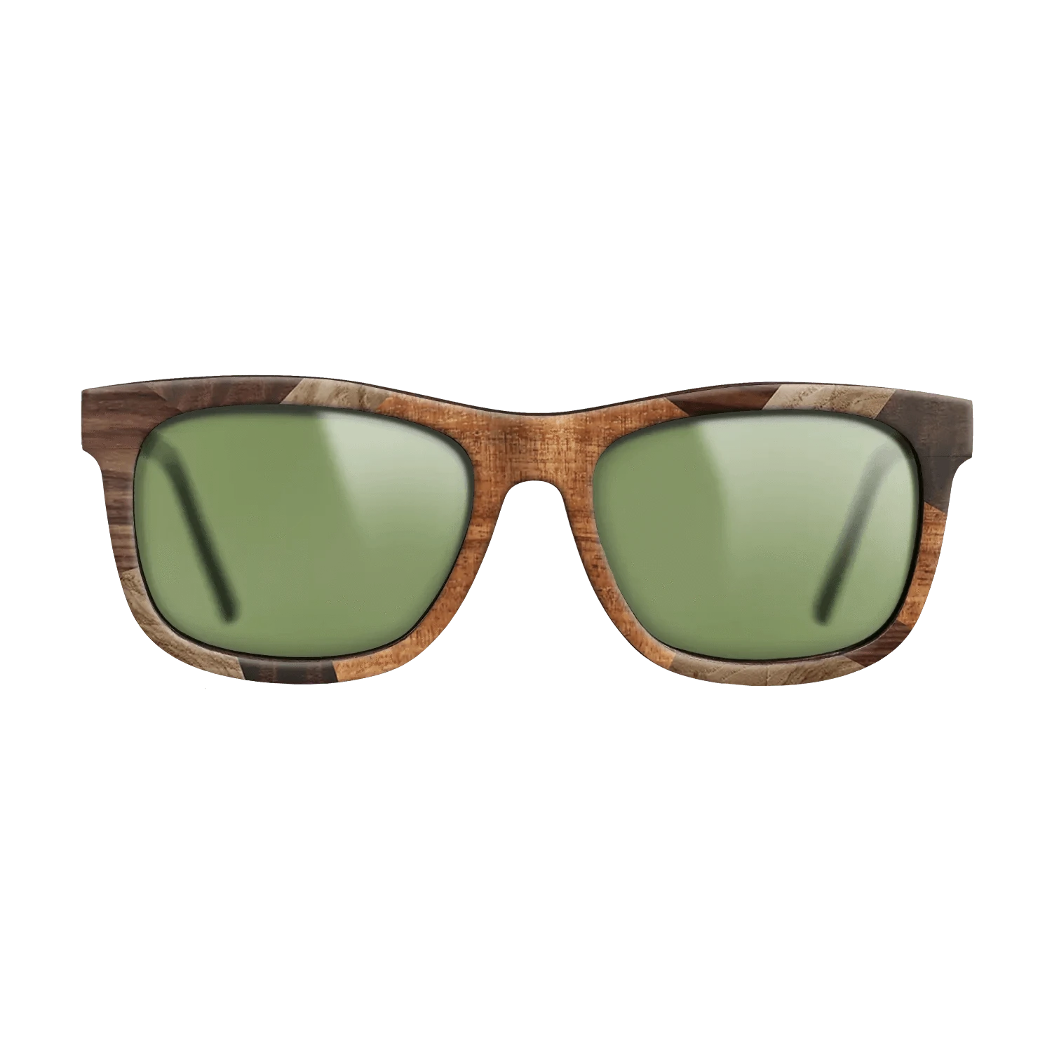 Italian Ebony,Santos Rosewood Dark,Olive Burl,Fumed Eucalyptus,Koa: Mosaic - The Hero - Square - 1830 - SIRIS wood optic
