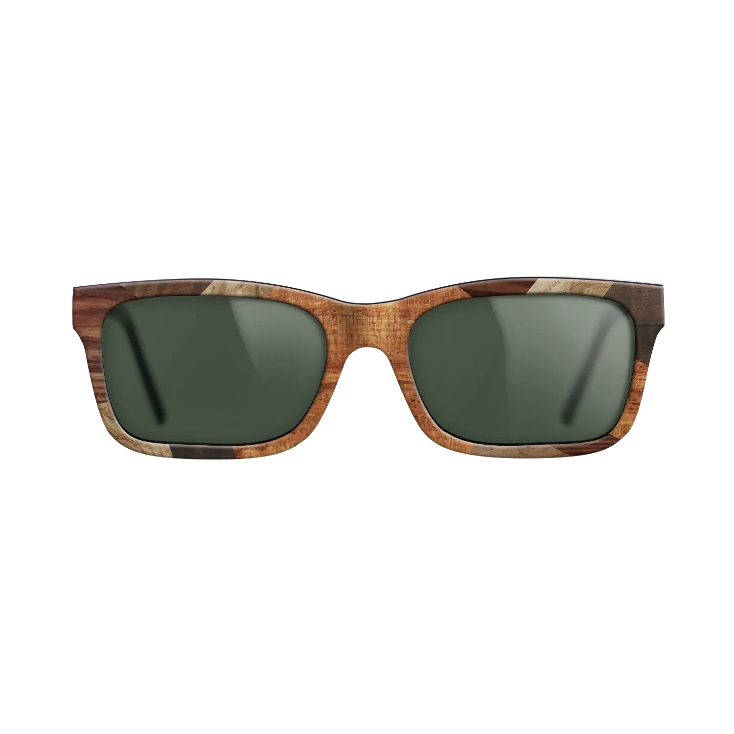 Italian Ebony,Santos Rosewood Dark,Olive Burl,Fumed Eucalyptus,Koa: Mosaic - The Sage - Rectangle - 1830 - SIRIS wood optic