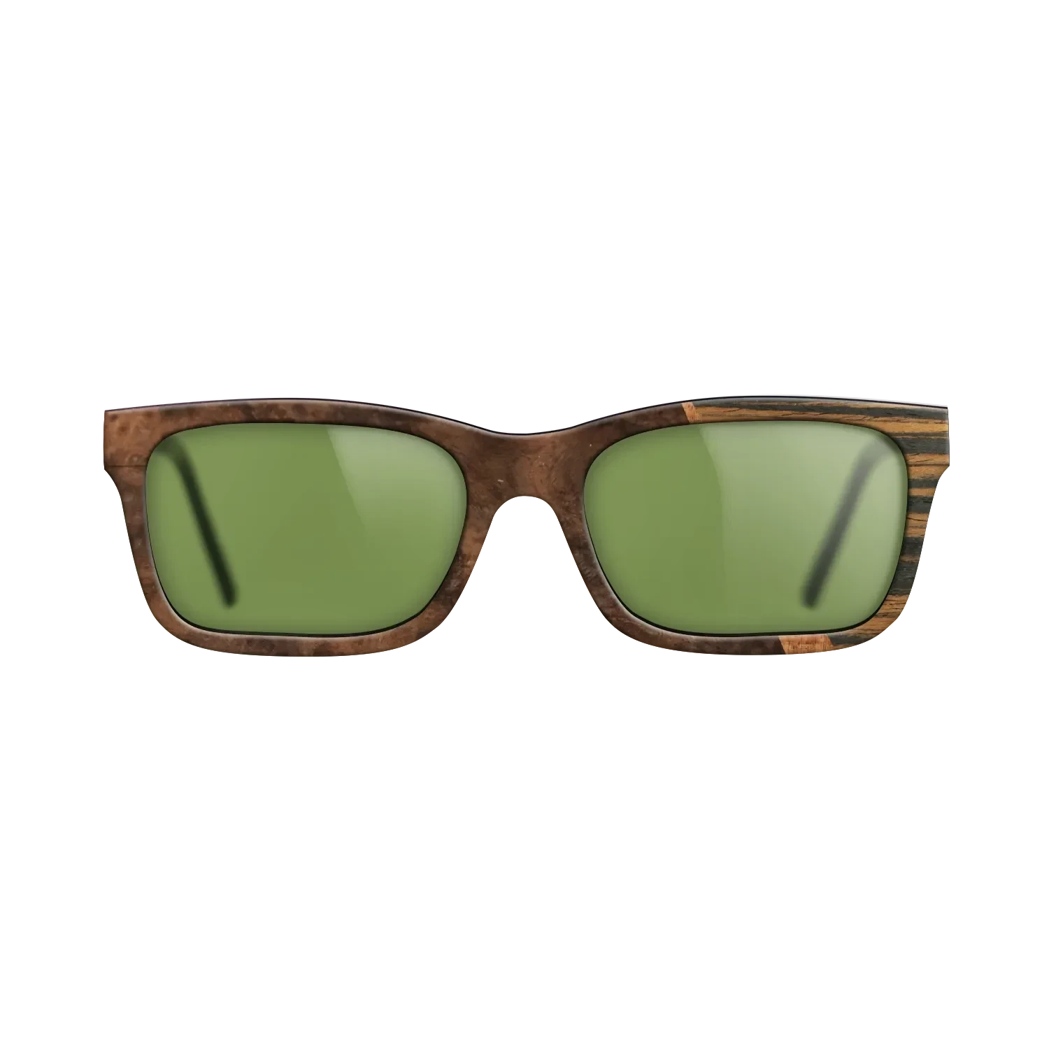 Koa,Walnut Burl,Italian Ebony: Wedge - The Sage - Rectangle - 1601 - SIRIS wood optic
