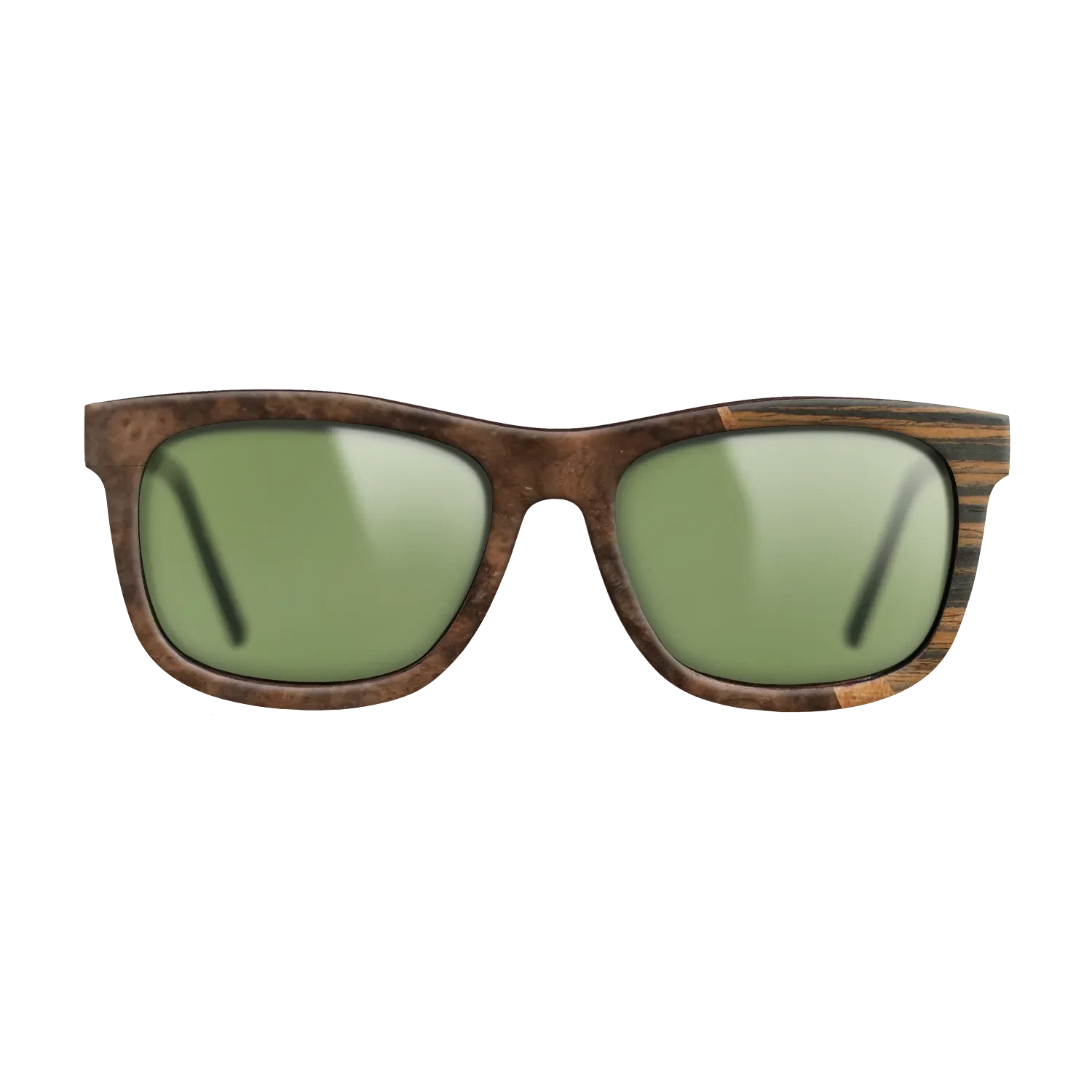 Koa,Walnut Burl,Italian Ebony: Wedge - The Hero - Square - 1601 - SIRIS wood optic