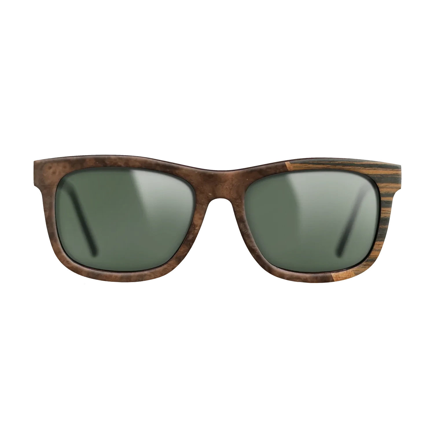 Koa,Walnut Burl,Italian Ebony: Wedge - The Hero - Square - 1601 - SIRIS wood optic