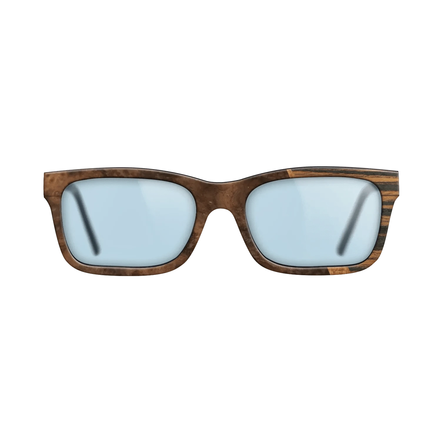 Koa,Walnut Burl,Italian Ebony: Wedge - The Sage - Rectangle - 1601 - SIRIS wood optic