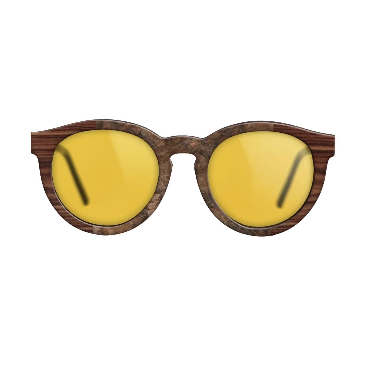 Santos Rosewood Dark,Walnut Claro Dark,Walnut Burl,Kingwood: Patch - The Rebel - Round - 1004 - SIRIS wood optic