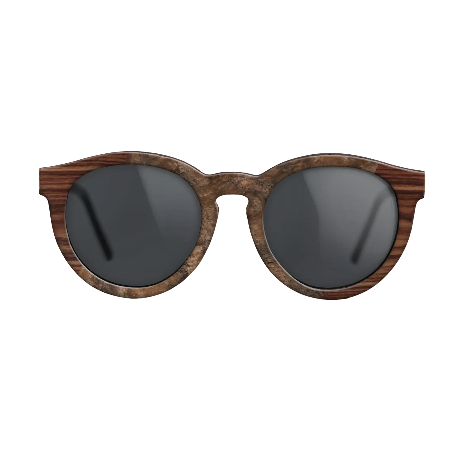 Walnut Burl,Kingwood: Angle Cut - The Rebel - Round - 1138 - SIRIS wood optic