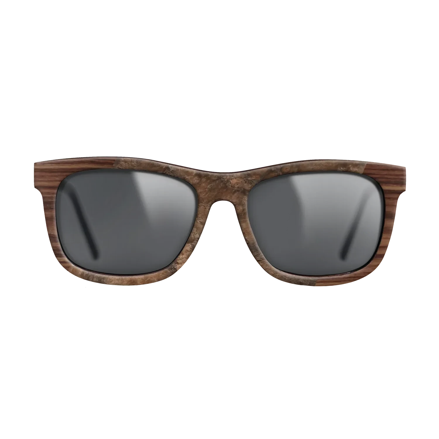 Walnut Burl,Kingwood: Angle Cut - The Hero - Square - 1138 - SIRIS wood optic