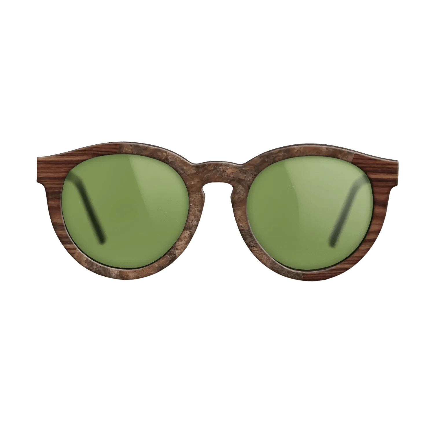 Walnut Burl,Kingwood: Angle Cut - The Rebel - Round - 1138 - SIRIS wood optic
