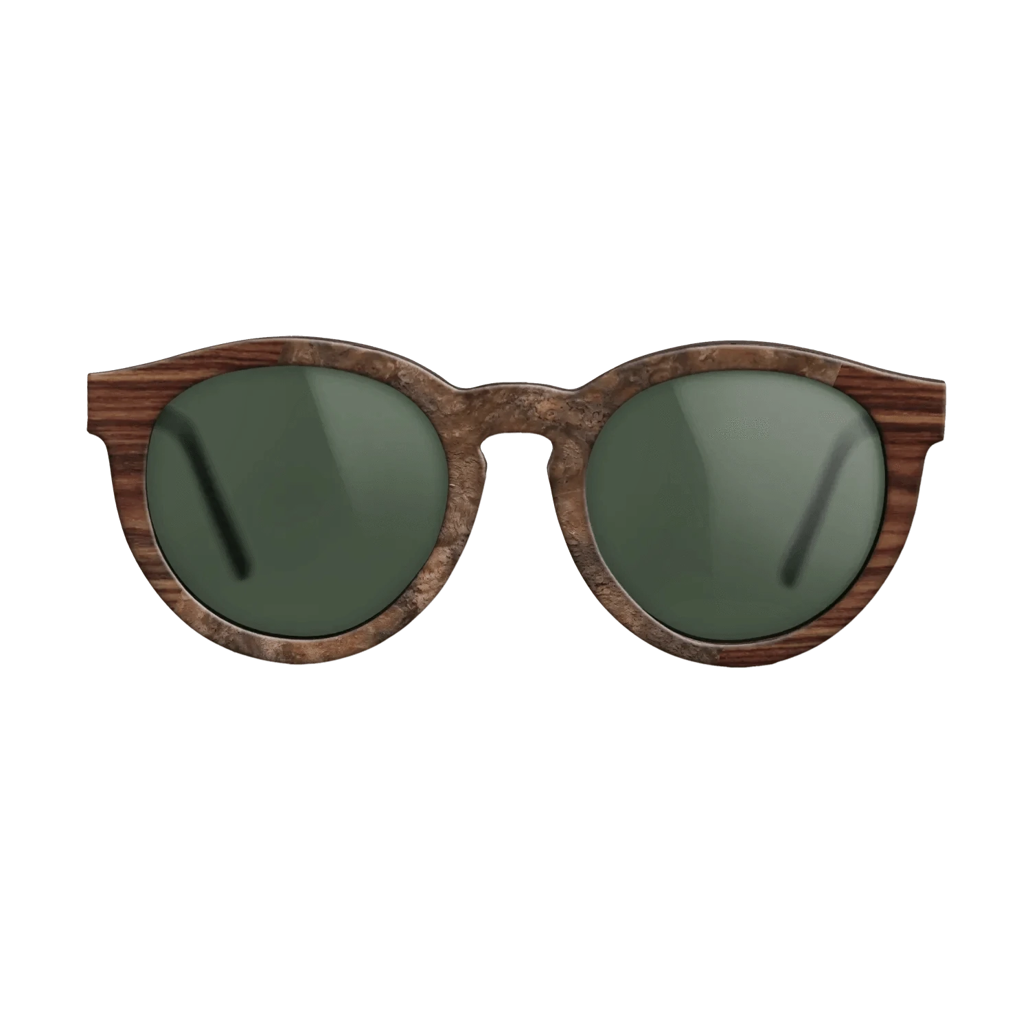 Walnut Burl,Kingwood: Angle Cut - The Rebel - Round - 1138 - SIRIS wood optic