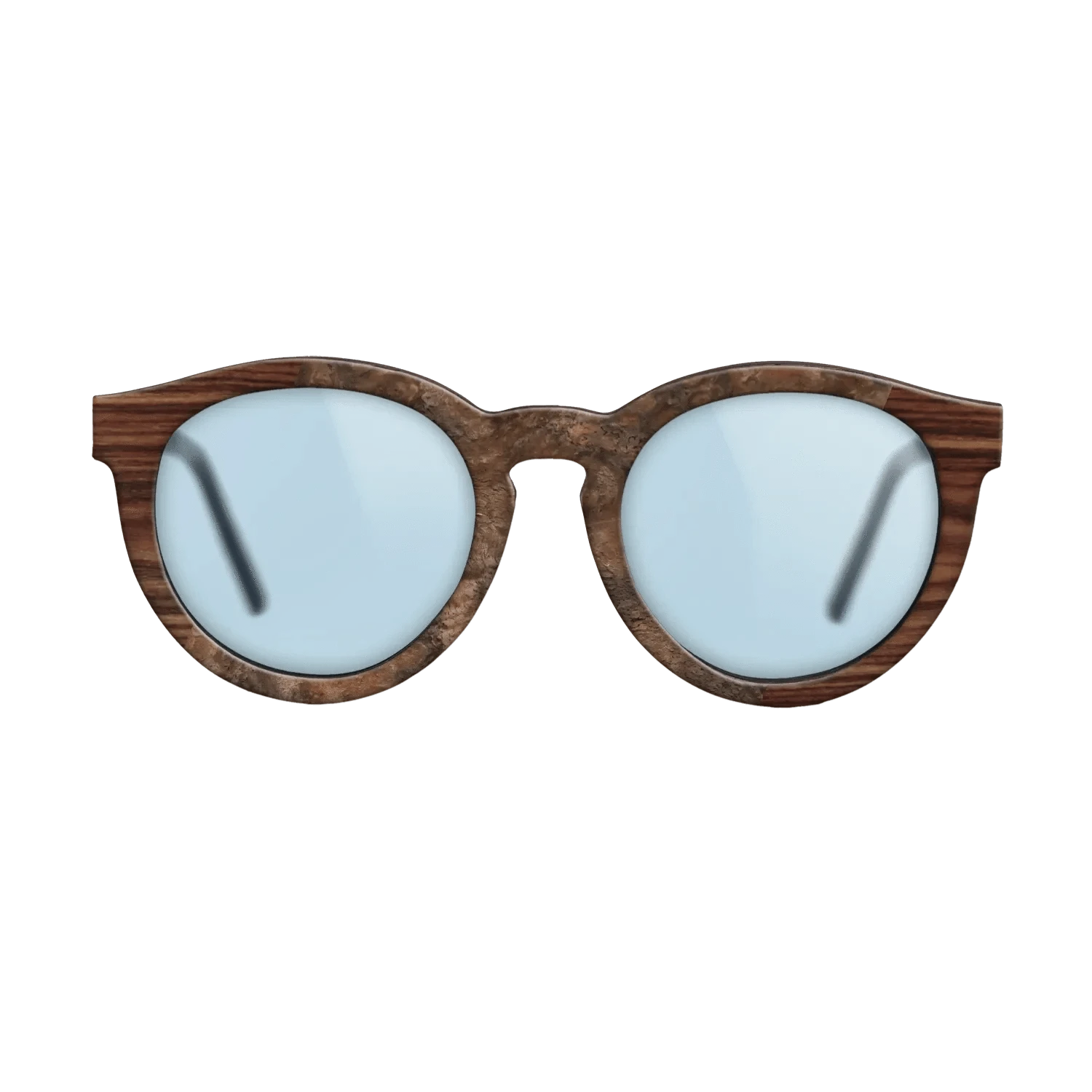 Walnut Burl,Kingwood: Angle Cut - The Rebel - Round - 1138 - SIRIS wood optic