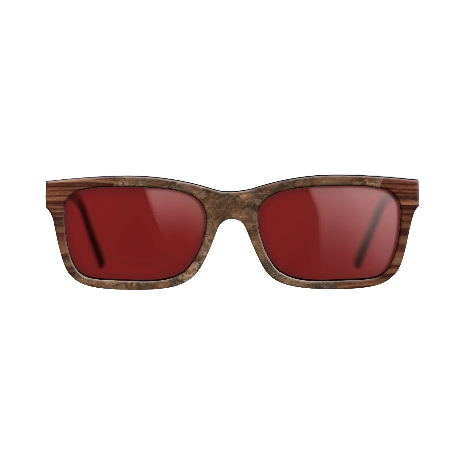 Walnut Burl,Kingwood: Angle Cut - The Sage - Rectangle - 1138 - SIRIS wood optic