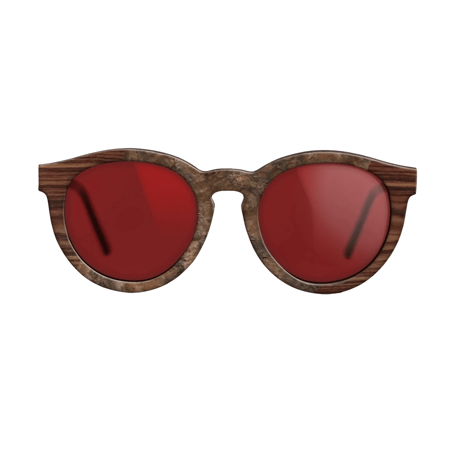 Walnut Burl,Kingwood: Angle Cut - The Rebel - Round - 1138 - SIRIS wood optic