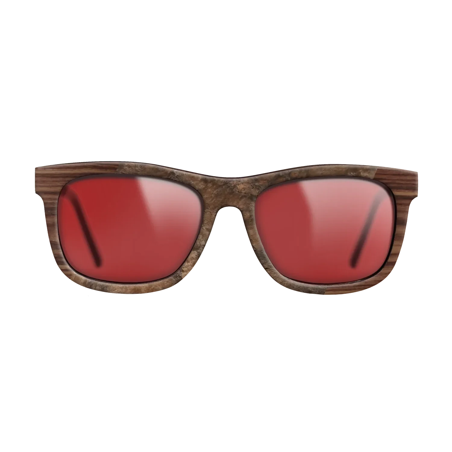 Walnut Burl,Kingwood: Angle Cut - The Hero - Square - 1138 - SIRIS wood optic