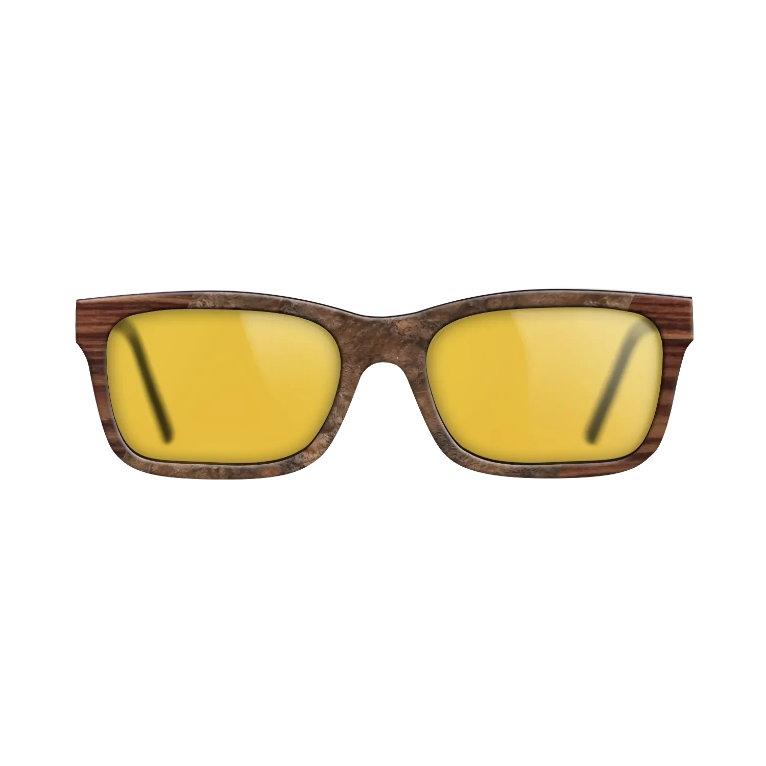 Walnut Burl,Kingwood: Angle Cut - The Sage - Rectangle - 1138 - SIRIS wood optic