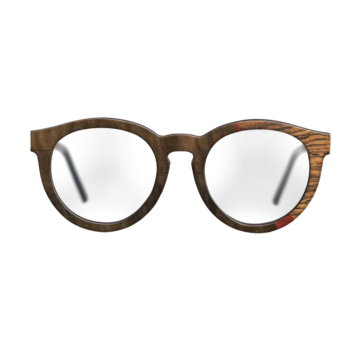 Poplar Dyed: Red,Fumed Eucalyptus,Bocote,Italian Ebony: Angle Cut - The Rebel - Round - 1855 - SIRIS wood optic