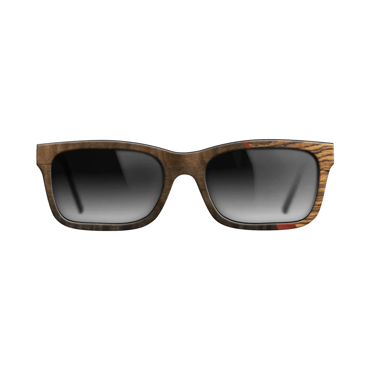 Poplar Dyed: Red,Fumed Eucalyptus,Bocote,Italian Ebony: Angle Cut - The Sage - Rectangle - 1855 - SIRIS wood optic