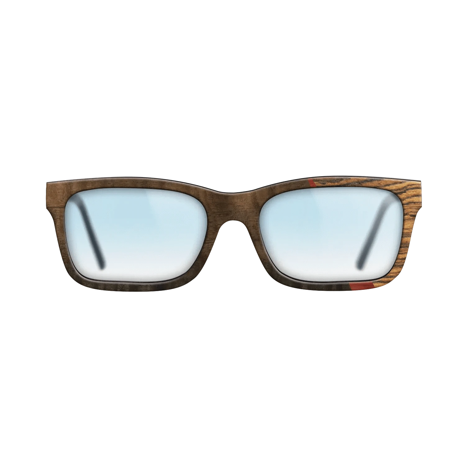Poplar Dyed: Red,Fumed Eucalyptus,Bocote,Italian Ebony: Angle Cut - The Sage - Rectangle - 1855 - SIRIS wood optic