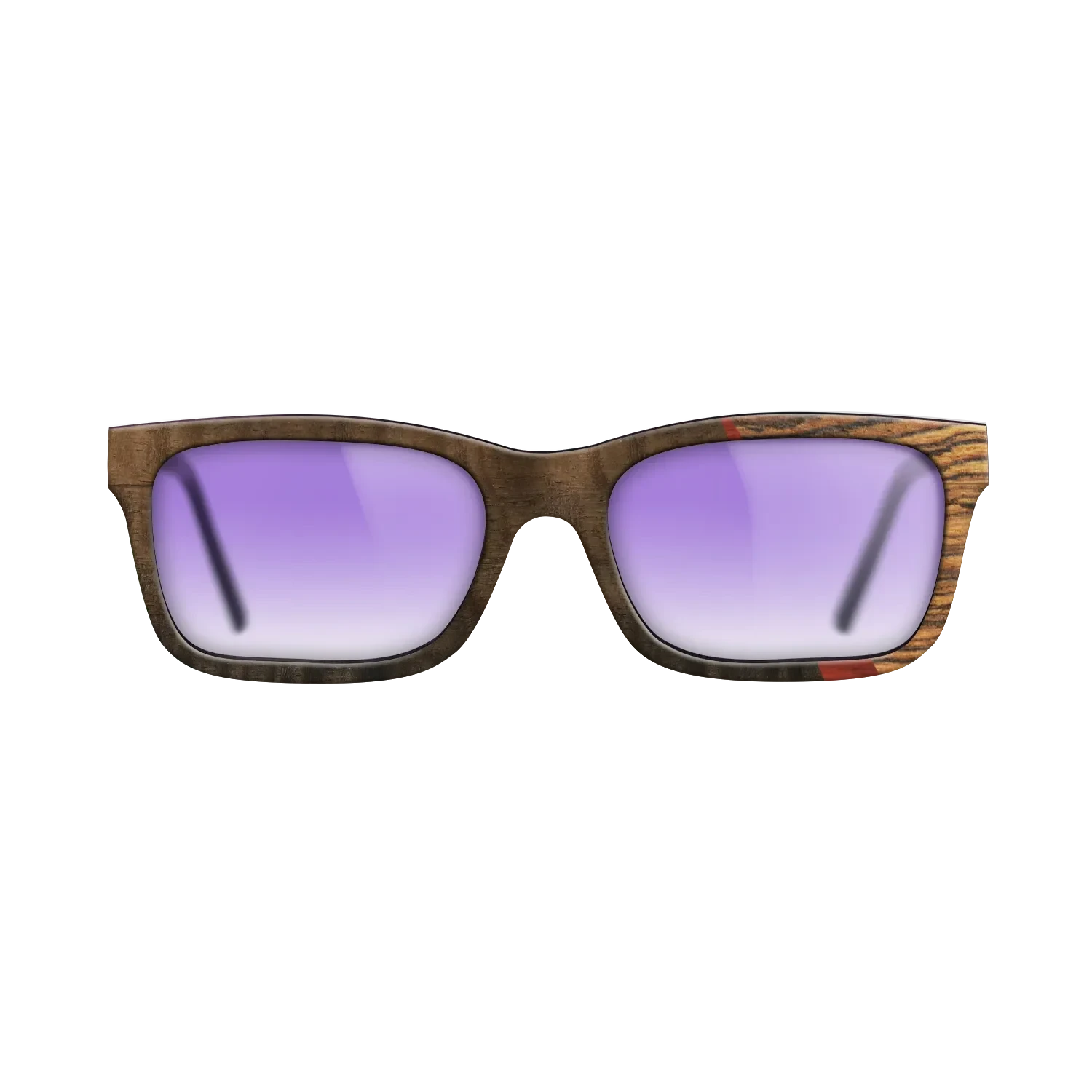 Poplar Dyed: Red,Fumed Eucalyptus,Bocote,Italian Ebony: Angle Cut - The Sage - Rectangle - 1855 - SIRIS wood optic