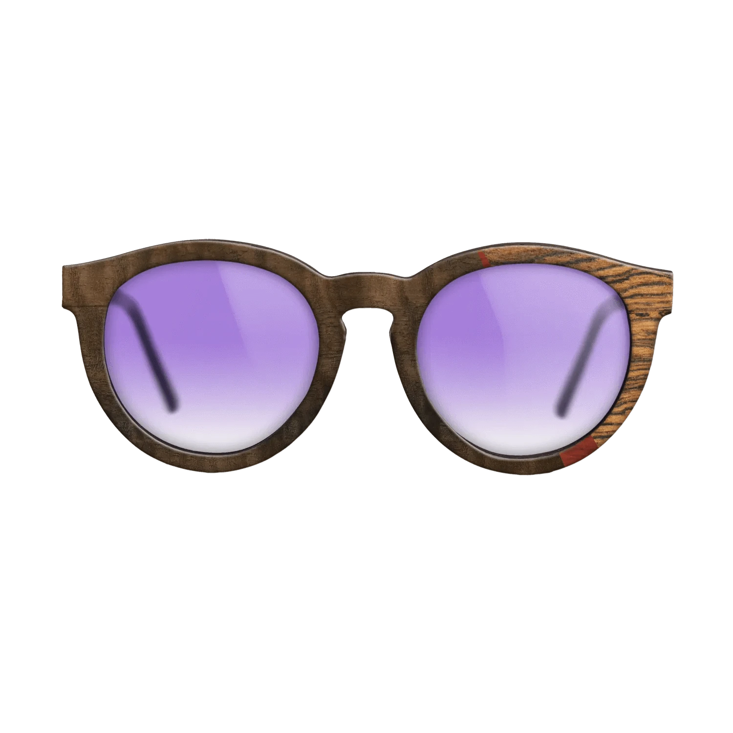 Poplar Dyed: Red,Fumed Eucalyptus,Bocote,Italian Ebony: Angle Cut - The Rebel - Round - 1855 - SIRIS wood optic