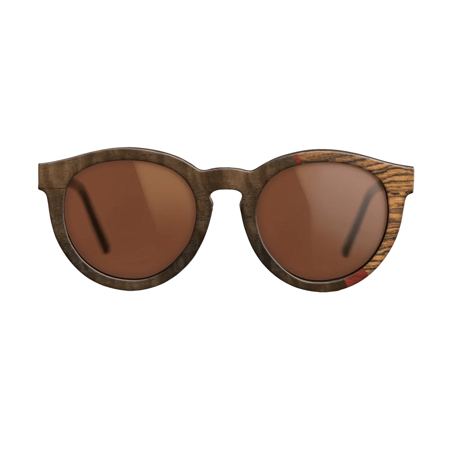 Poplar Dyed: Red,Fumed Eucalyptus,Bocote,Italian Ebony: Angle Cut - The Rebel - Round - 1855 - SIRIS wood optic