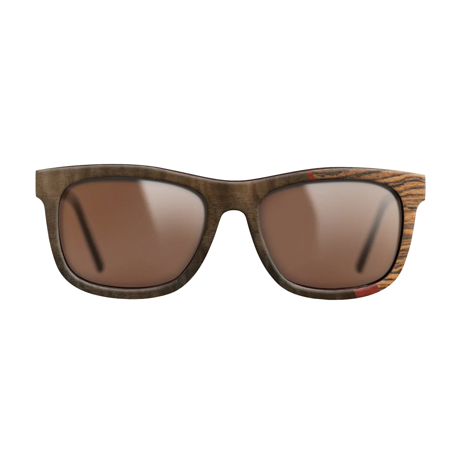 Poplar Dyed: Red,Fumed Eucalyptus,Bocote,Italian Ebony: Angle Cut - The Hero - Square - 1855 - SIRIS wood optic
