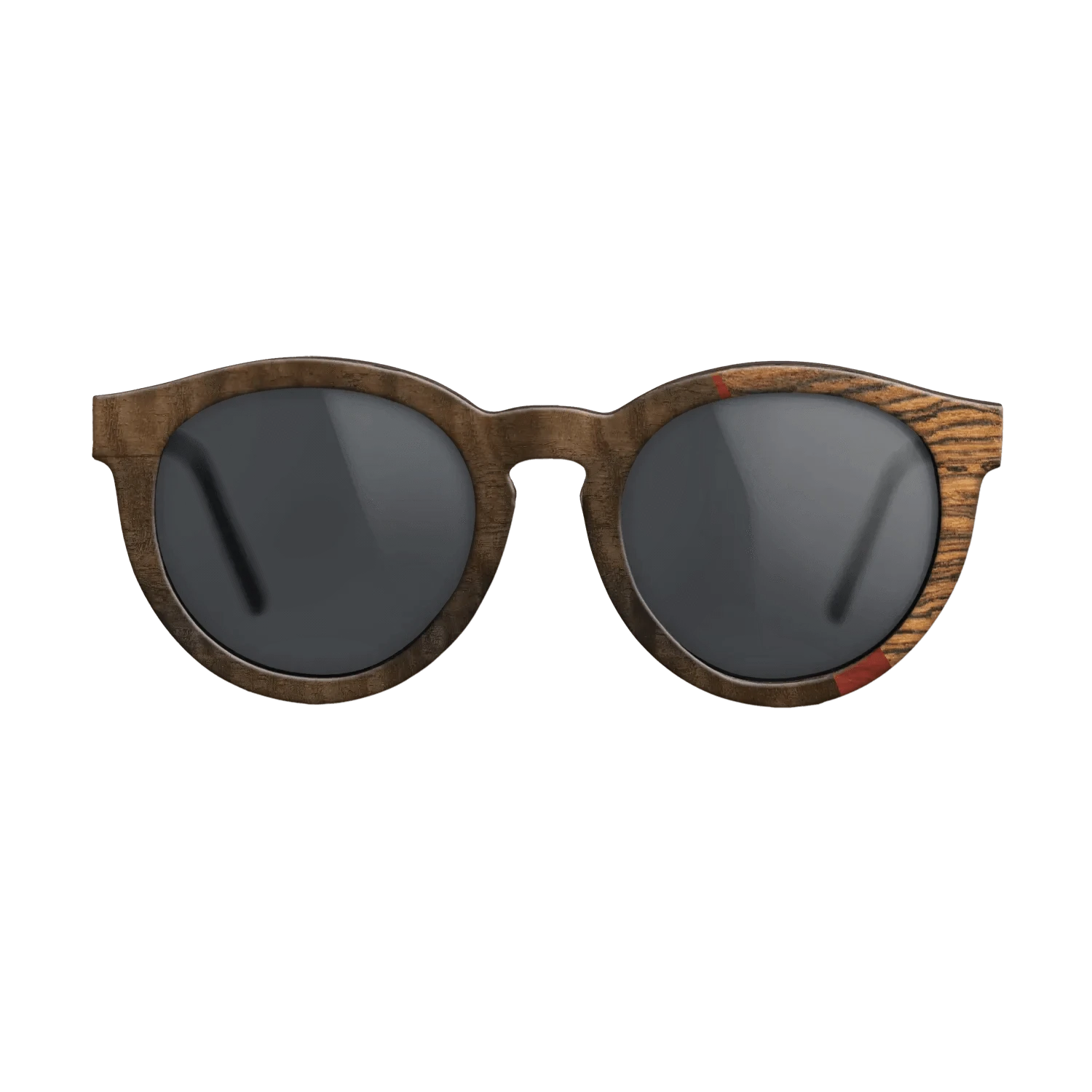 Poplar Dyed: Red,Fumed Eucalyptus,Bocote,Italian Ebony: Angle Cut - The Rebel - Round - 1855 - SIRIS wood optic
