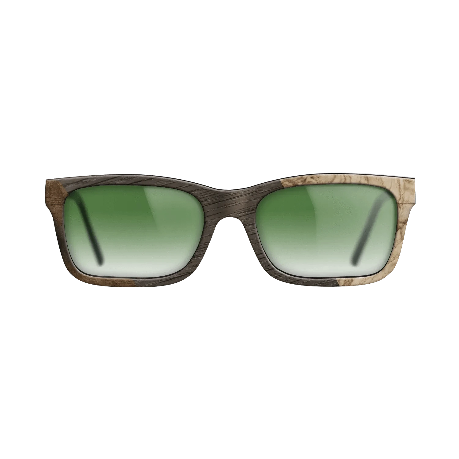 Koa,Fumed Oak,Olive Burl,Fumed Eucalyptus: Angle Cut - The Sage - Rectangle - 1144 - SIRIS wood optic