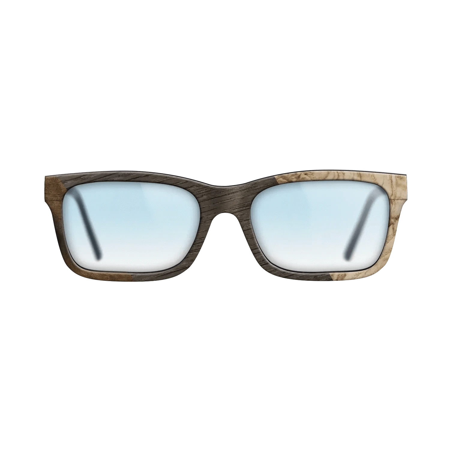 Koa,Fumed Oak,Olive Burl,Fumed Eucalyptus: Angle Cut - The Sage - Rectangle - 1144 - SIRIS wood optic