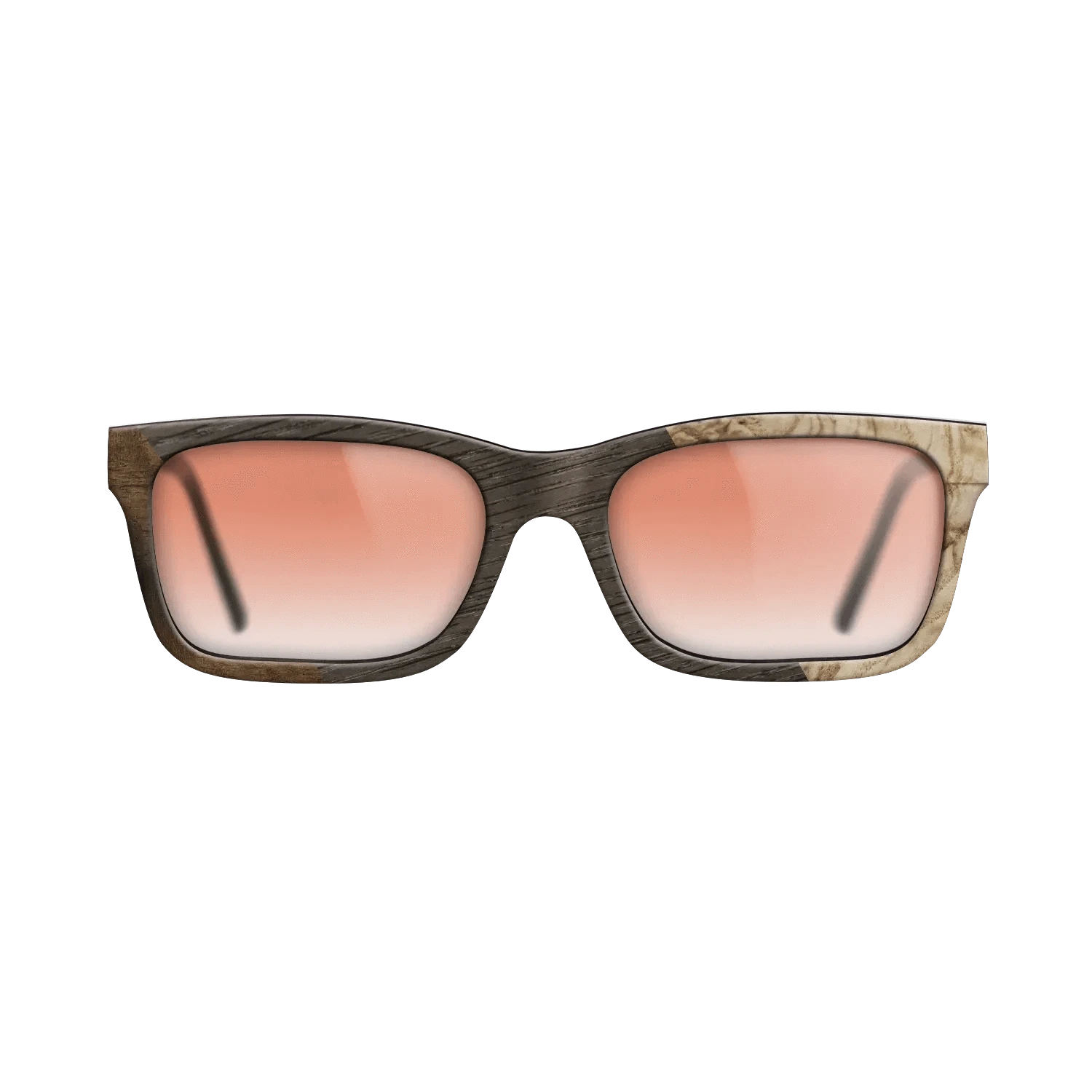 Koa,Fumed Oak,Olive Burl,Fumed Eucalyptus: Angle Cut - The Sage - Rectangle - 1144 - SIRIS wood optic